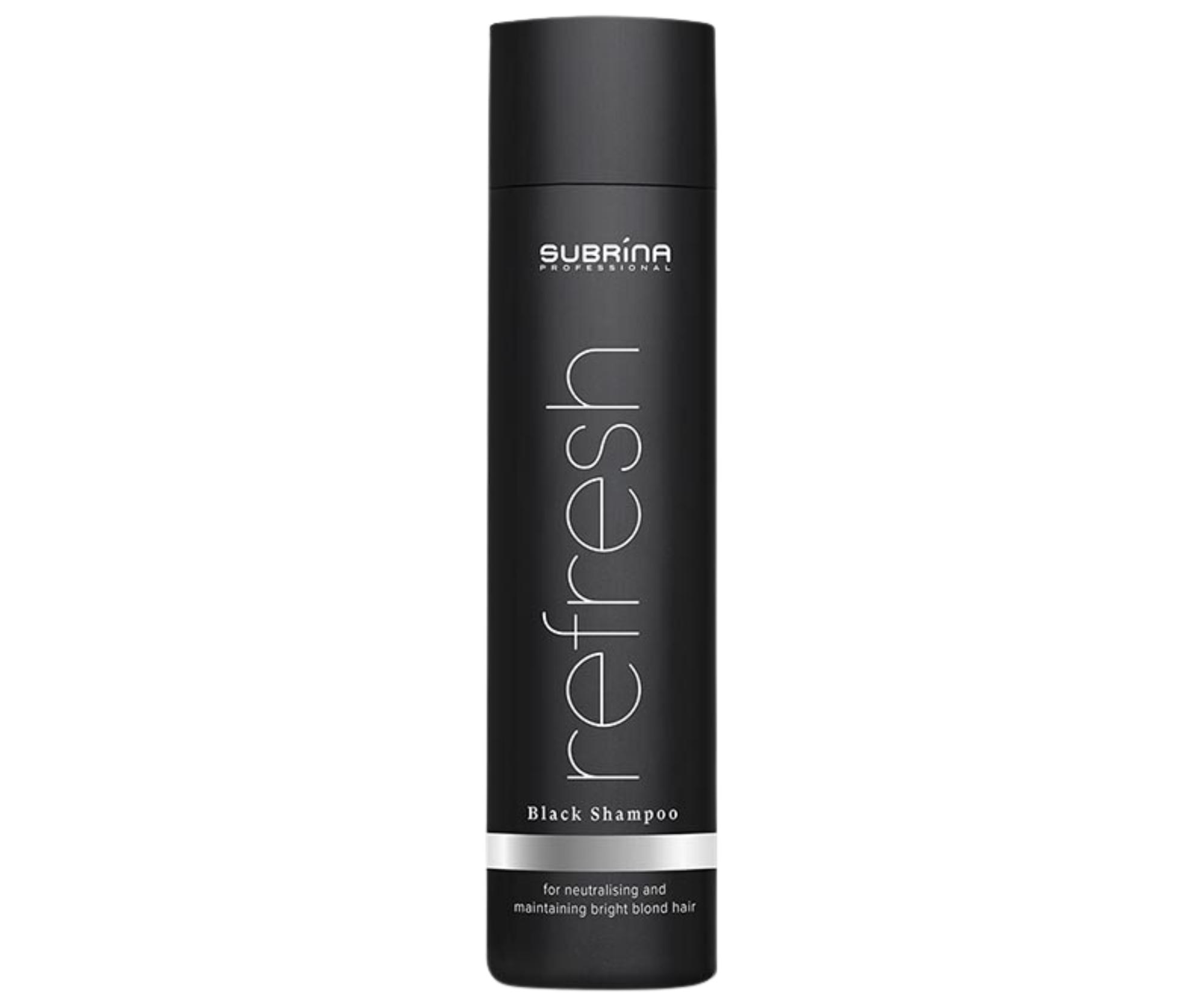 E-shop Šampón na udržanie platinového odtieňa vlasov Subrina Professional Refresh Black Shampoo - 250 ml (061122) + darček zadarmo