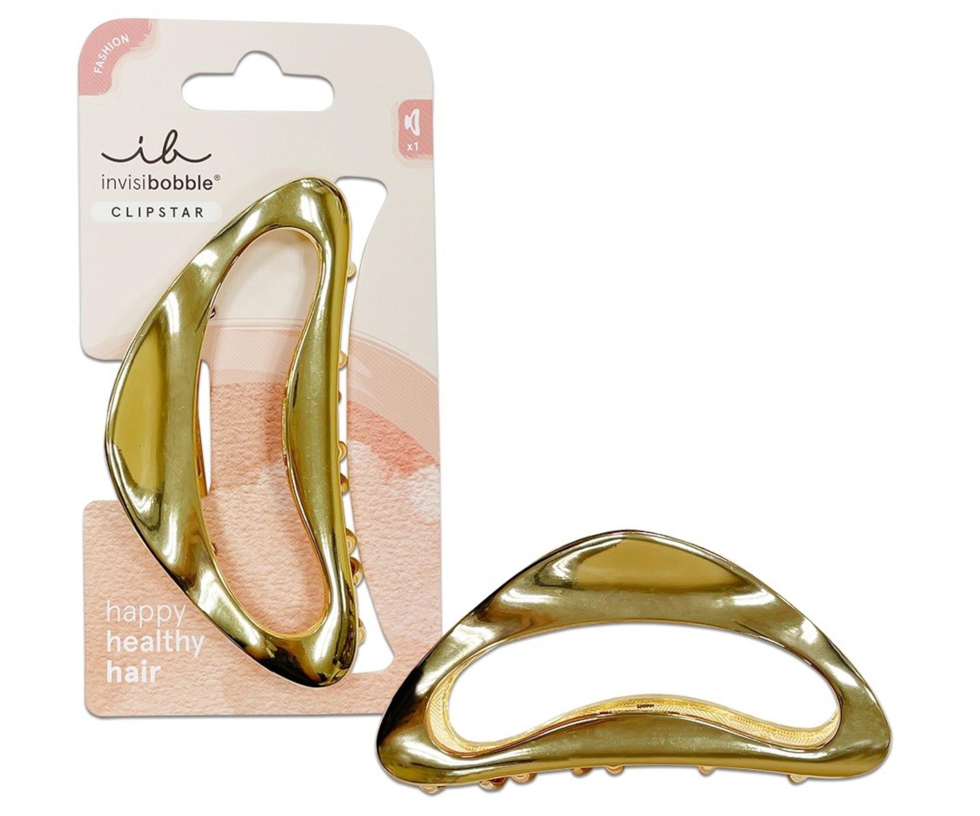 E-shop Škripec do vlasov Invisibobble Clipstar Gold Luxe - kovový, zlatý + darček zadarmo