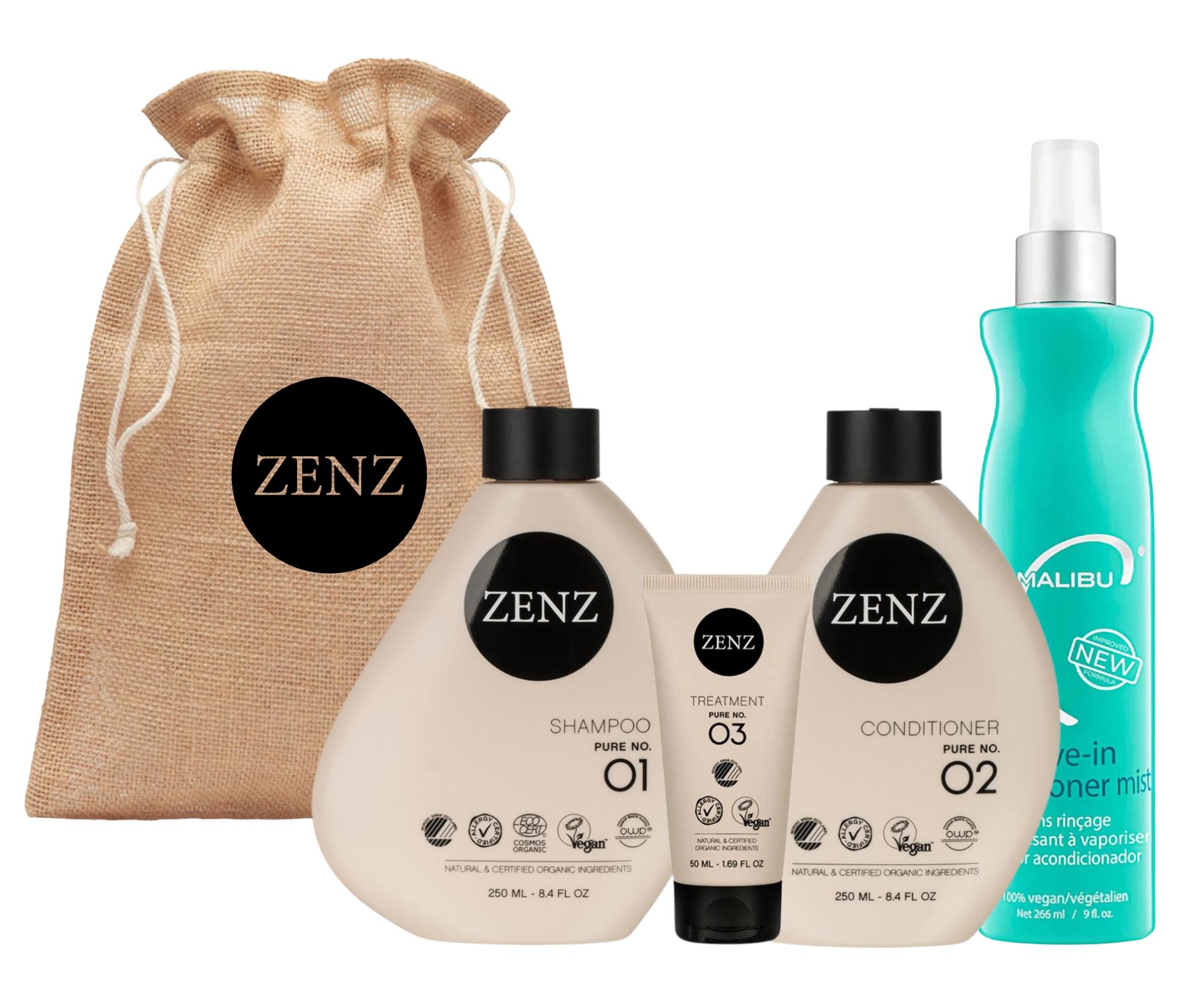 E-shop Darčeková sada pre všetky typy vlasov Zenz Pure + kondicionér Malibu C zadarmo + darček zadarmo