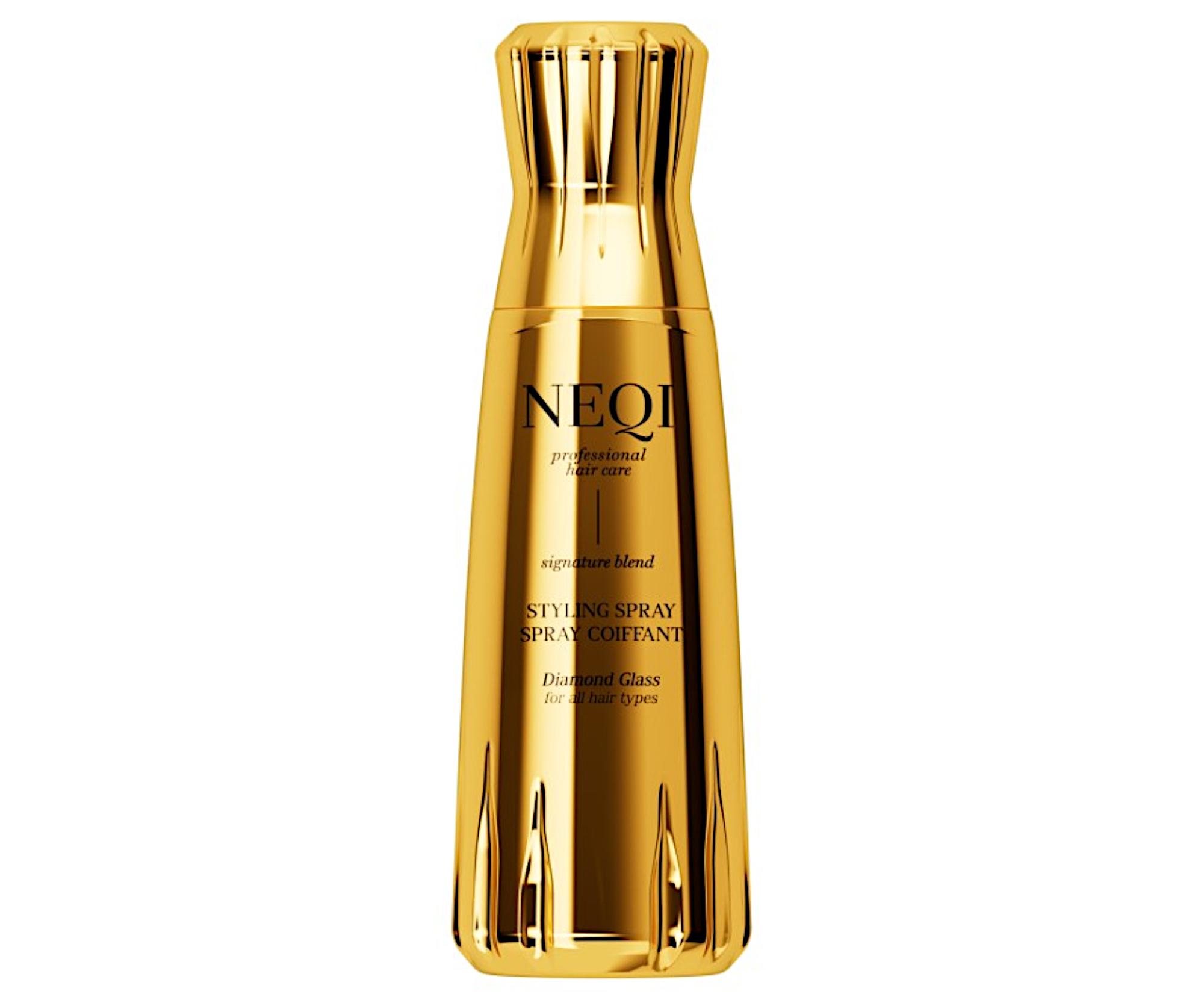 E-shop Stylingový sprej pre lesk a hladký vzhľad všetkých typov vlasov Neqi Styling Spray Diamond Glass - 180 ml + darček zadarmo