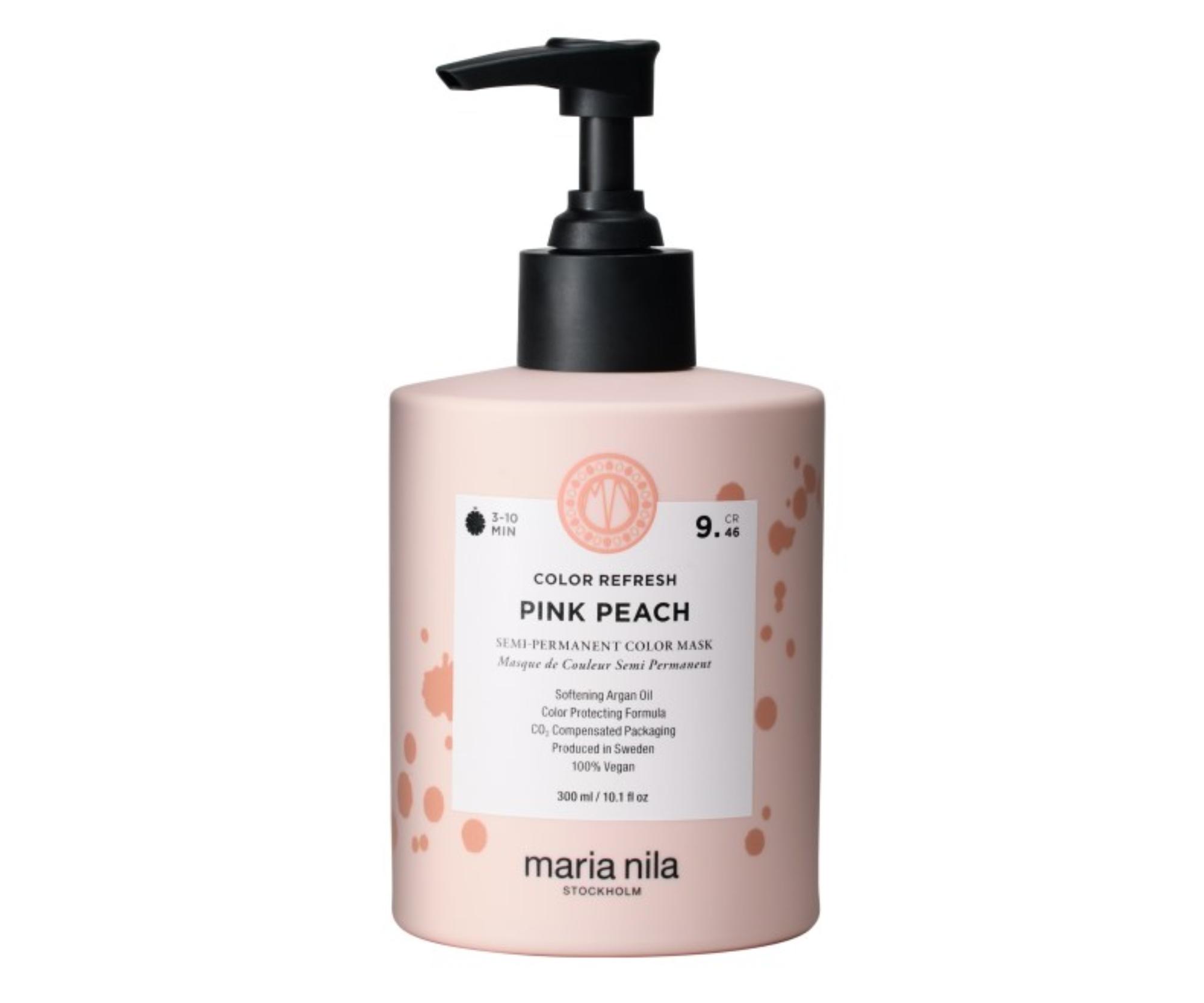 E-shop Maska na oživenie farby vlasov Maria Nila Colour Refresh Pink Peach - ružovo-broskyňová, 300 ml + darček zadarmo