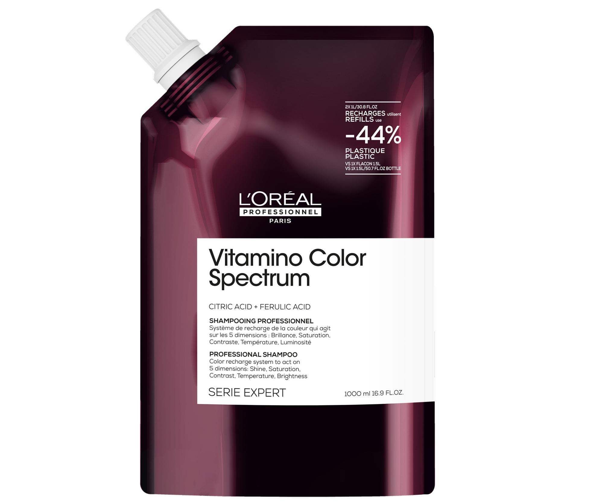 E-shop Šampón pre ultra starostlivosť o farbené vlasy Loréal Professionnel Serie Expert Vitamino Color Spectrum-1000 ml, náhradná náplň - L’Oréal Professionn
