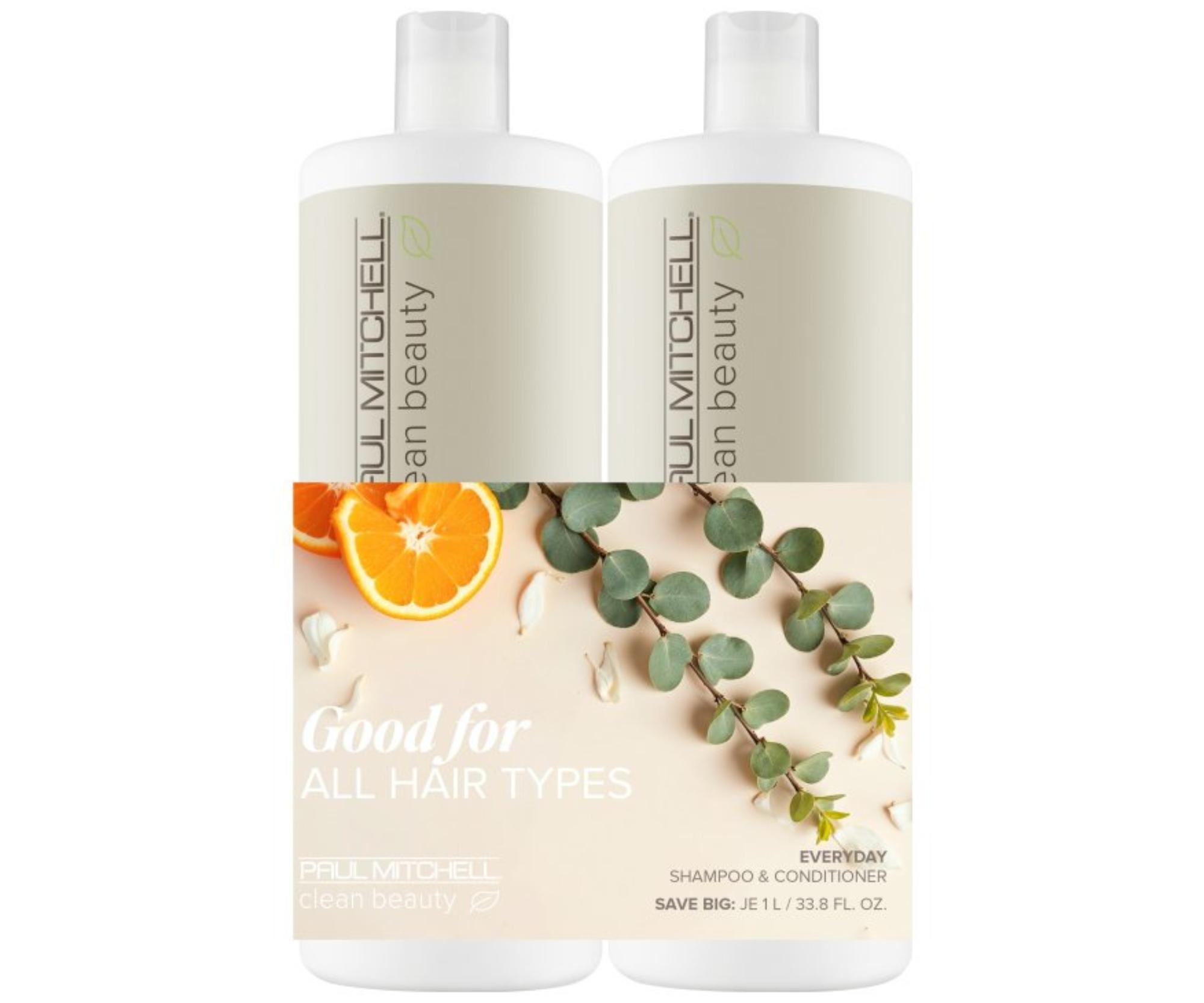 E-shop Sada pre všetky typy vlasov Paul Mitchell Clean Beauty Everyday Save Big Duo + darček zadarmo