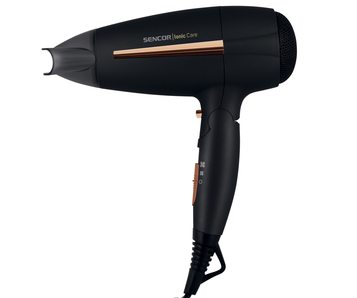 E-shop Cestovný fén na vlasy Sencor SHD 7100BK - 2000 W, čierny + darček zadarmo