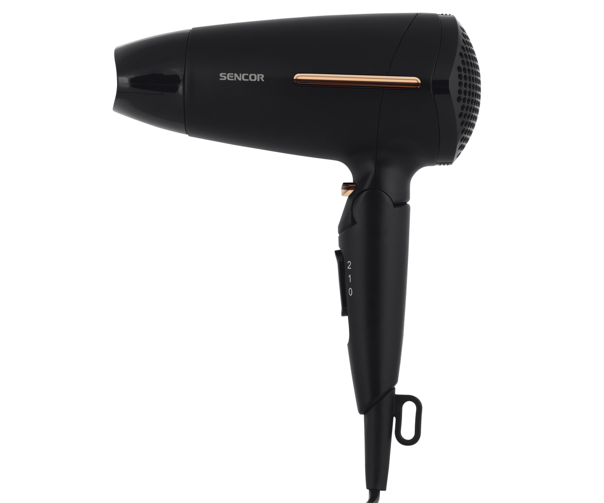 E-shop Cestovný fén na vlasy Sencor SHD 0045BK - 1600 W, čierny + darček zadarmo
