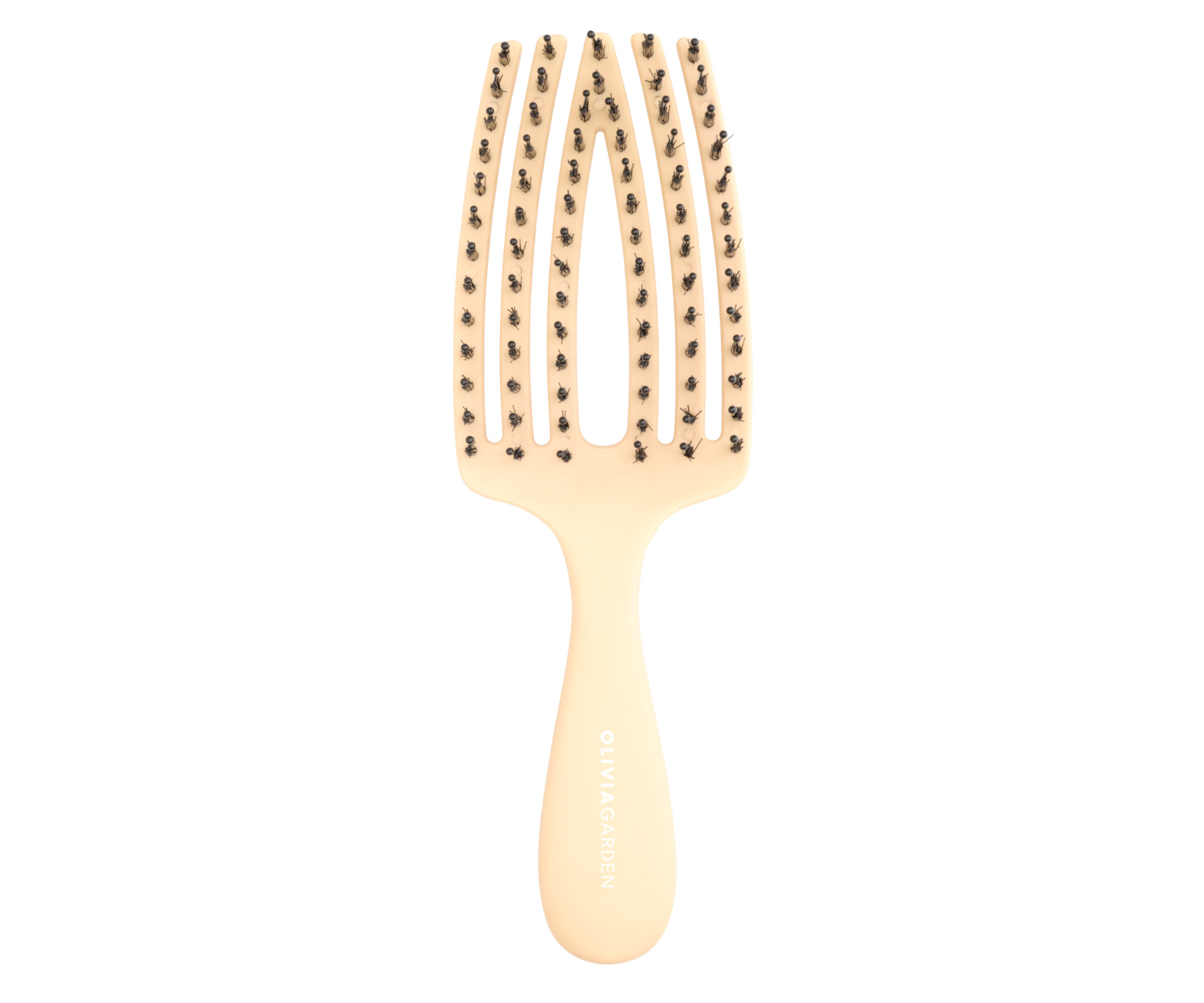 E-shop Detská kefa na vlasy Olivia Garden Fingerbrush Kids - pastelovo žltá + darček zadarmo