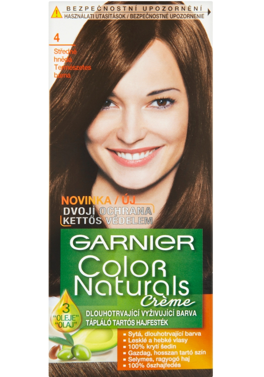 E-shop Permanentná farba Garnier Color Naturals 4 stredne hnedá + darček zadarmo