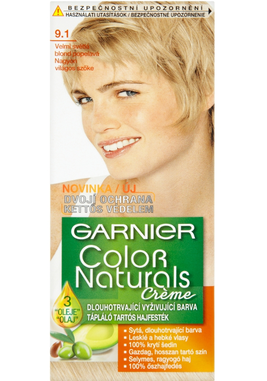 E-shop Permanentná farba Garnier Color Naturals 9.1 veľmi svetlá blond popolavá + darček zadarmo