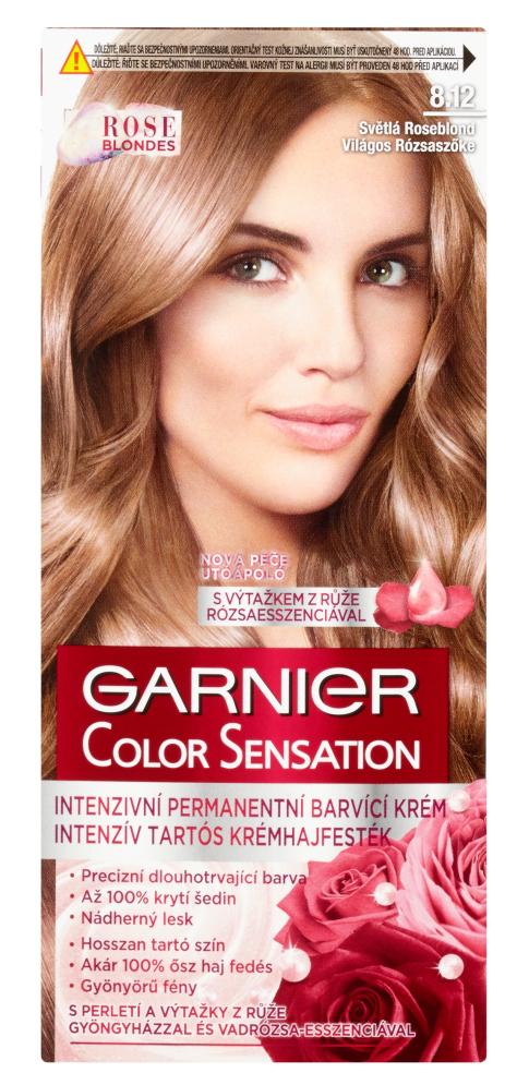 E-shop Permanentná farba Garnier Color Sensation 8.12 svetlá roseblond + darček zadarmo