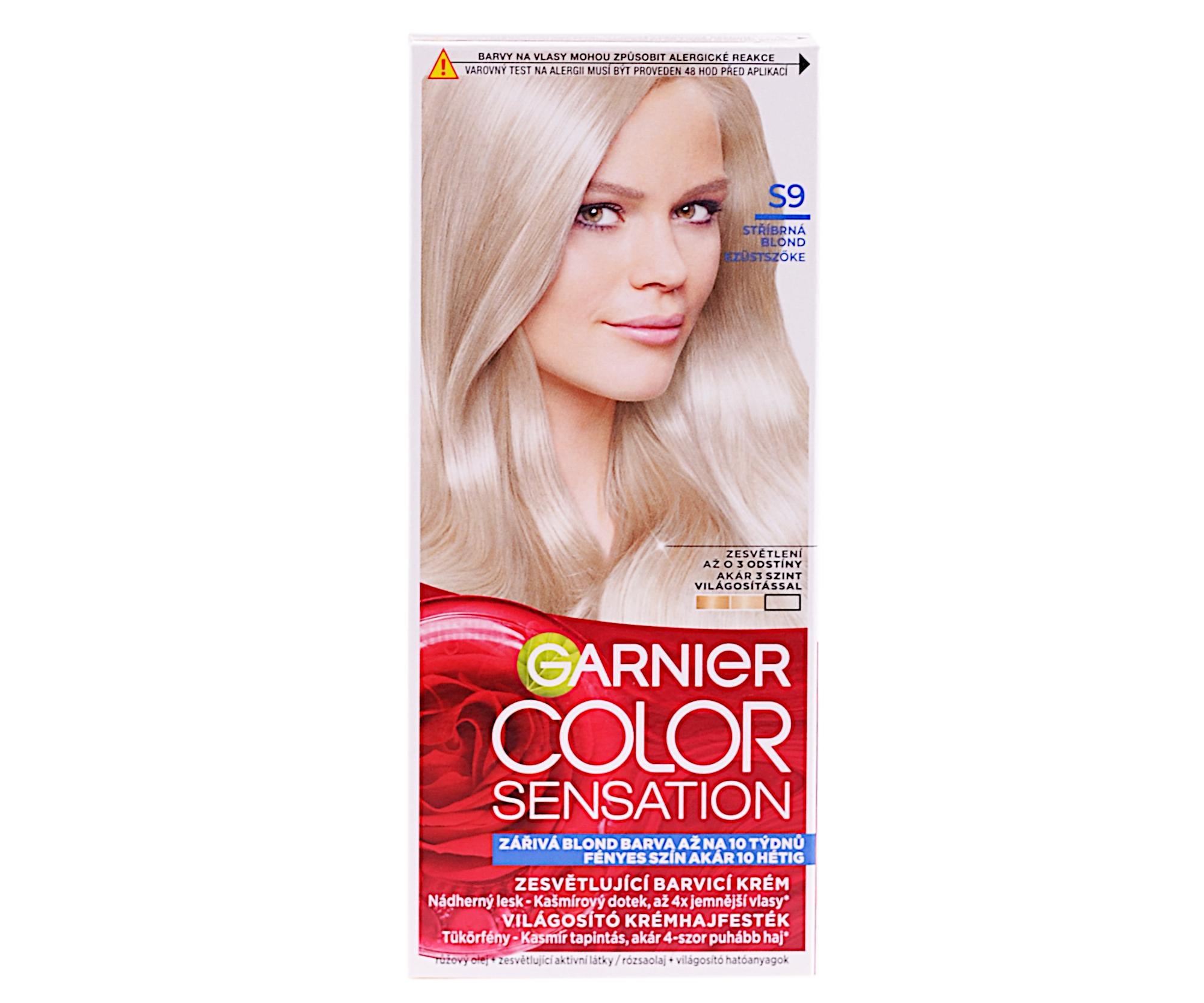 E-shop Zosvetľujúca permanentná farba Garnier Color Sensation - S9 strieborná blond + darček zadarmo
