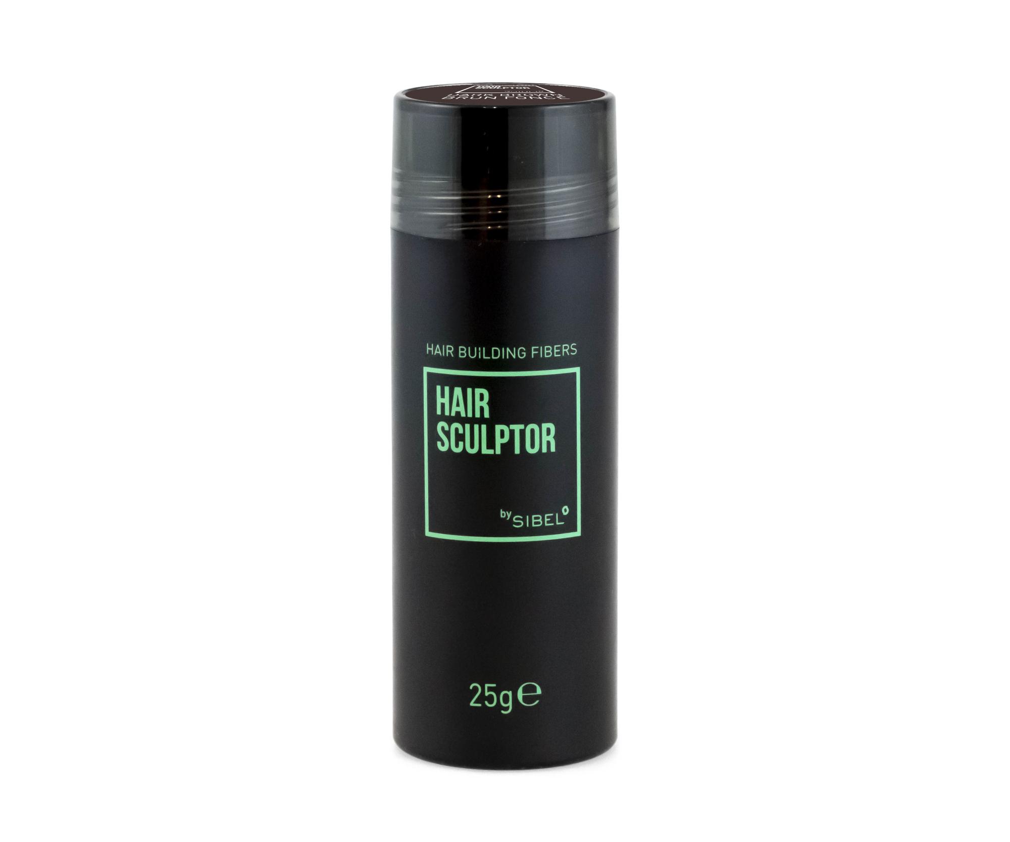 E-shop Púder pre zakrytie rednúcich vlasov plniteľný Sibel Hair Building Fibers - tmavo hnedá, 25 g (8903002) + darček zadarmo