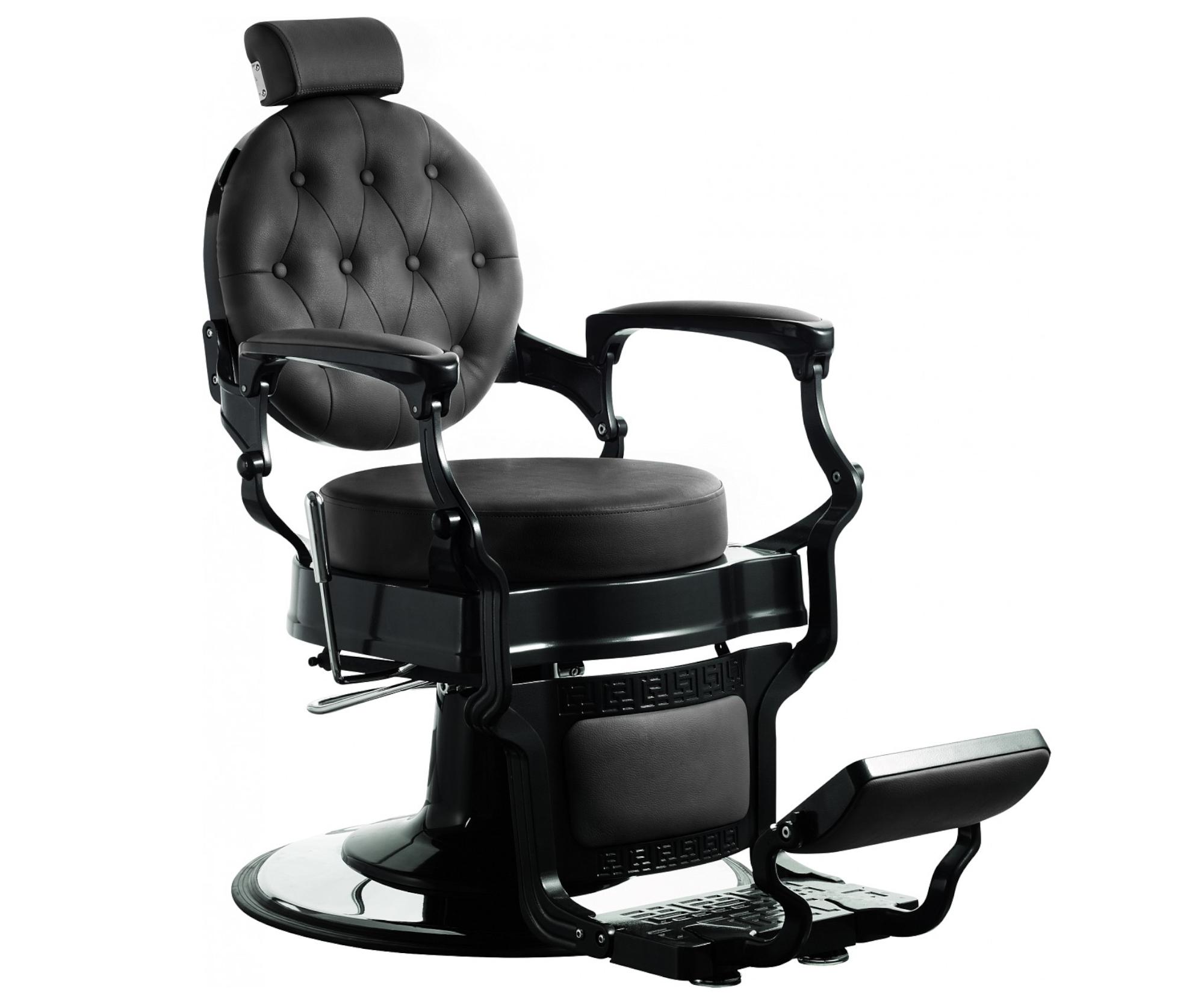 E-shop Kadernícke Barber kreslo Hairway Romeo - čierne (56258) + darček zadarmo