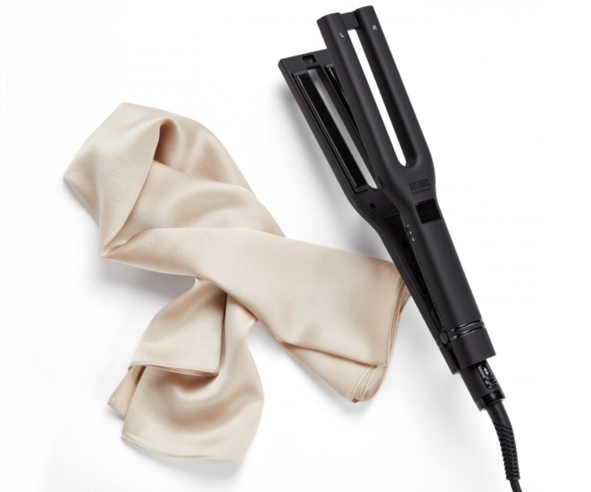 E-shop Profesionálna žehlička na vlasy Hot Tools Dual Plate Salon Straightener - čierna + šatka zadarmo (HTST1122BGUKEGP) + darček zadarmo