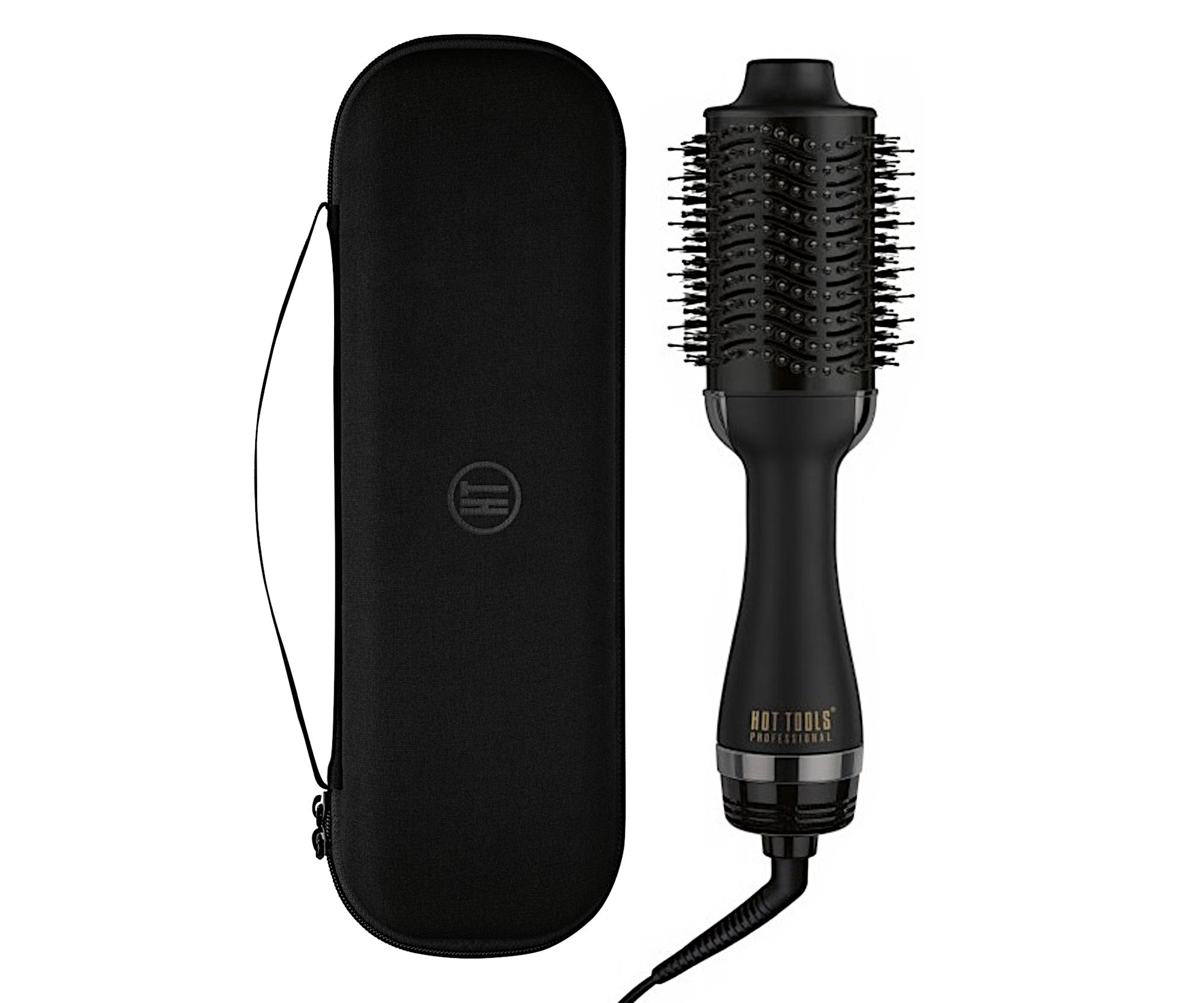 Oválna teplovzdušná kefa na vlasy Hot Tools Black Gold Volumiser + púzdro zadarmo + darček zadarmo
