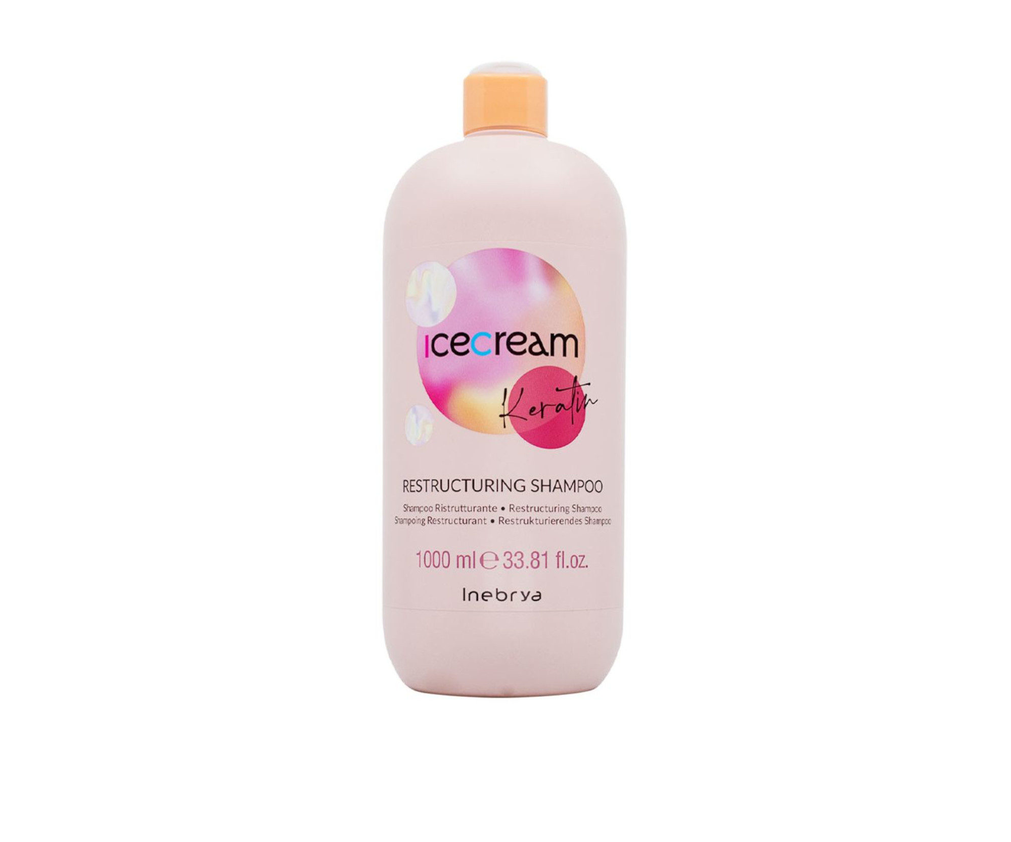 E-shop Šampón s keratínom pre poškodené vlasy Inebrya Ice Cream Keratin Restructuring Shampoo - 1000 ml (771026310) + darček zadarmo