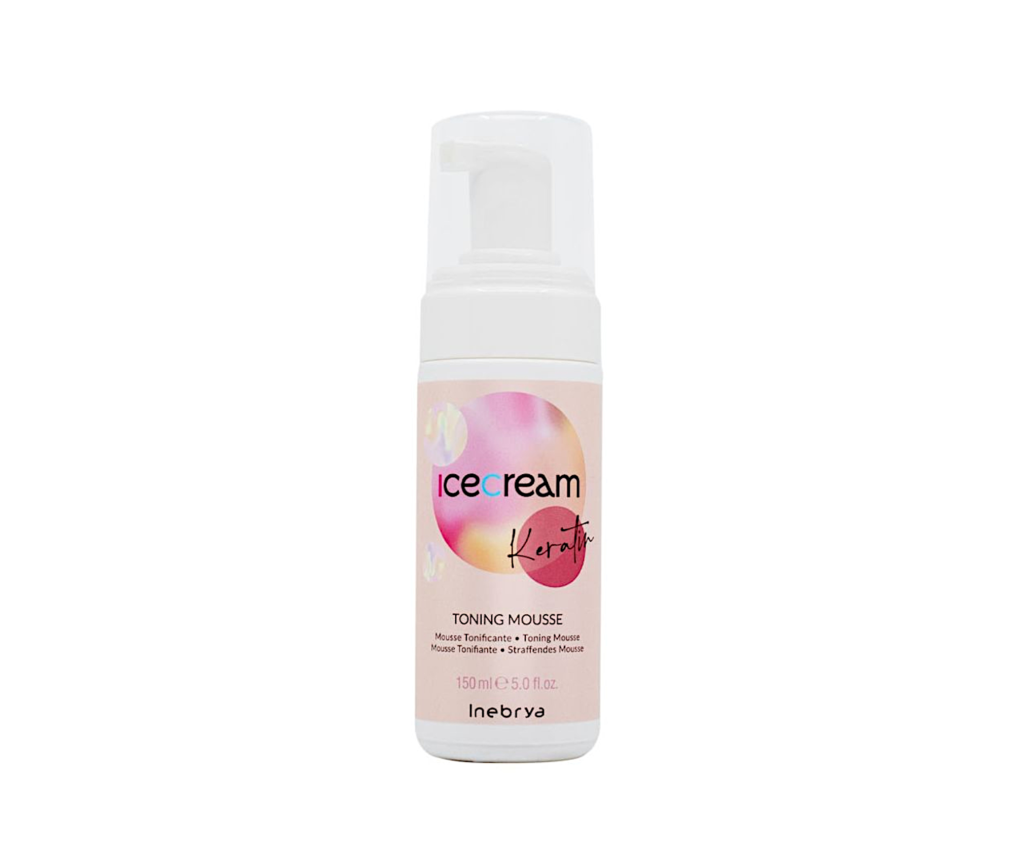 E-shop Pena na starostlivosť o vlasovú pokožku Inebrya Ice Cream Keratin Toning Mousse - 150 ml (771026318) + darček zadarmo