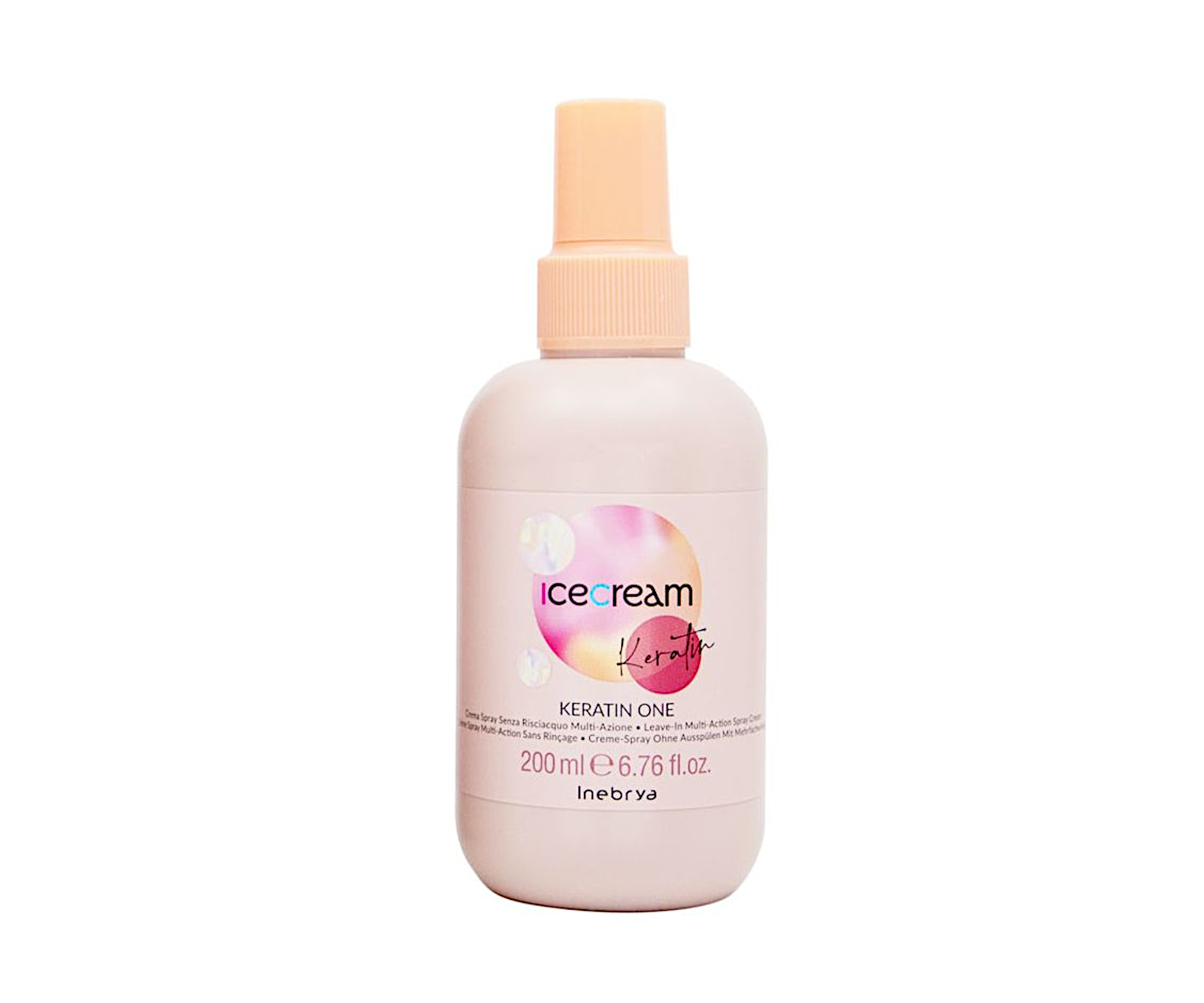 E-shop Multifunkčný krémový sprej s keratínom pre poškodené vlasy Inebrya Ice Cream Keratin One - 200 ml (771026315) + darček zadarmo
