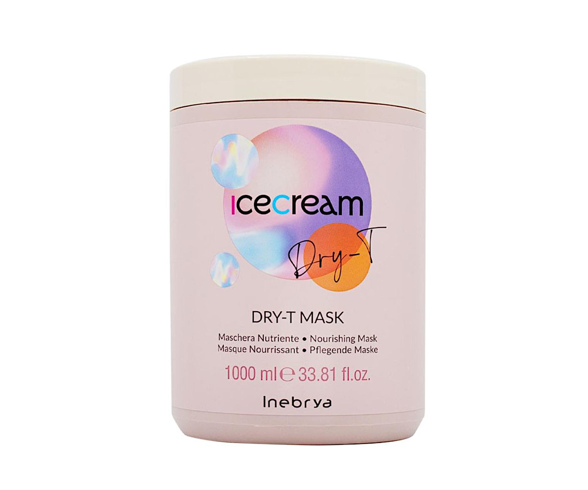 E-shop Výživná maska pre suché a krepovité vlasy Inebrya Ice Cream Dry-T Mask - 1000 ml (771026327) + darček zadarmo