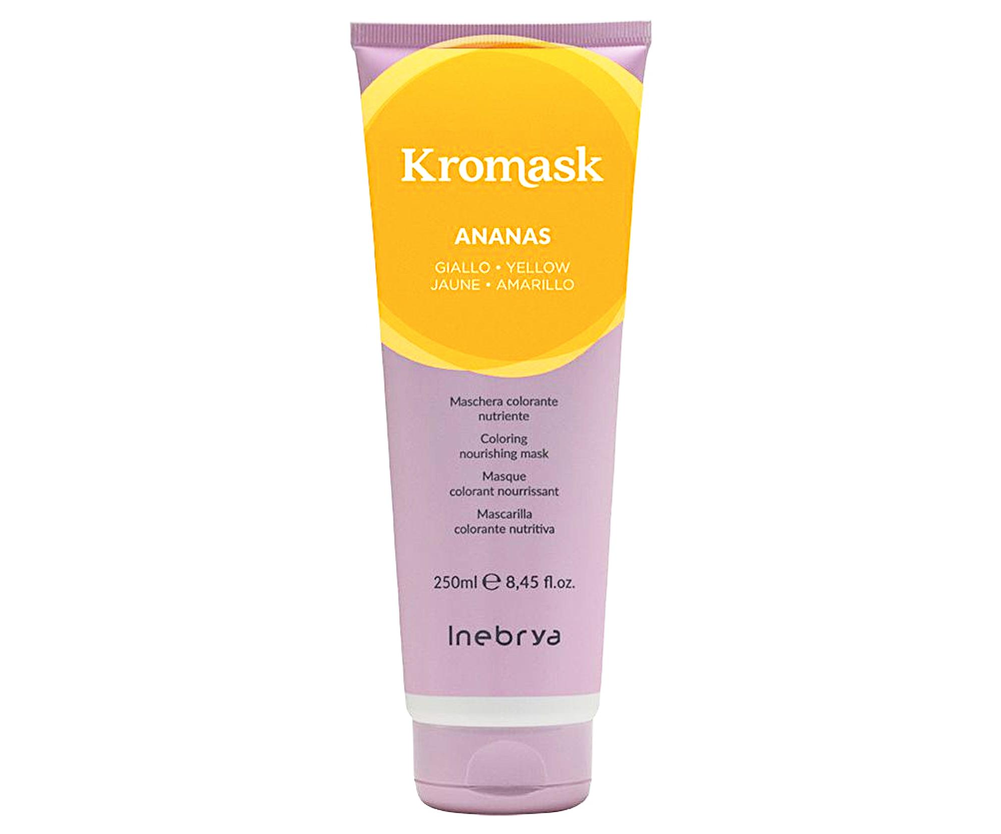 E-shop Farbiaca vyživujúca maska Inebrya Kromask Ananas - 250 ml, žltá + darček zadarmo