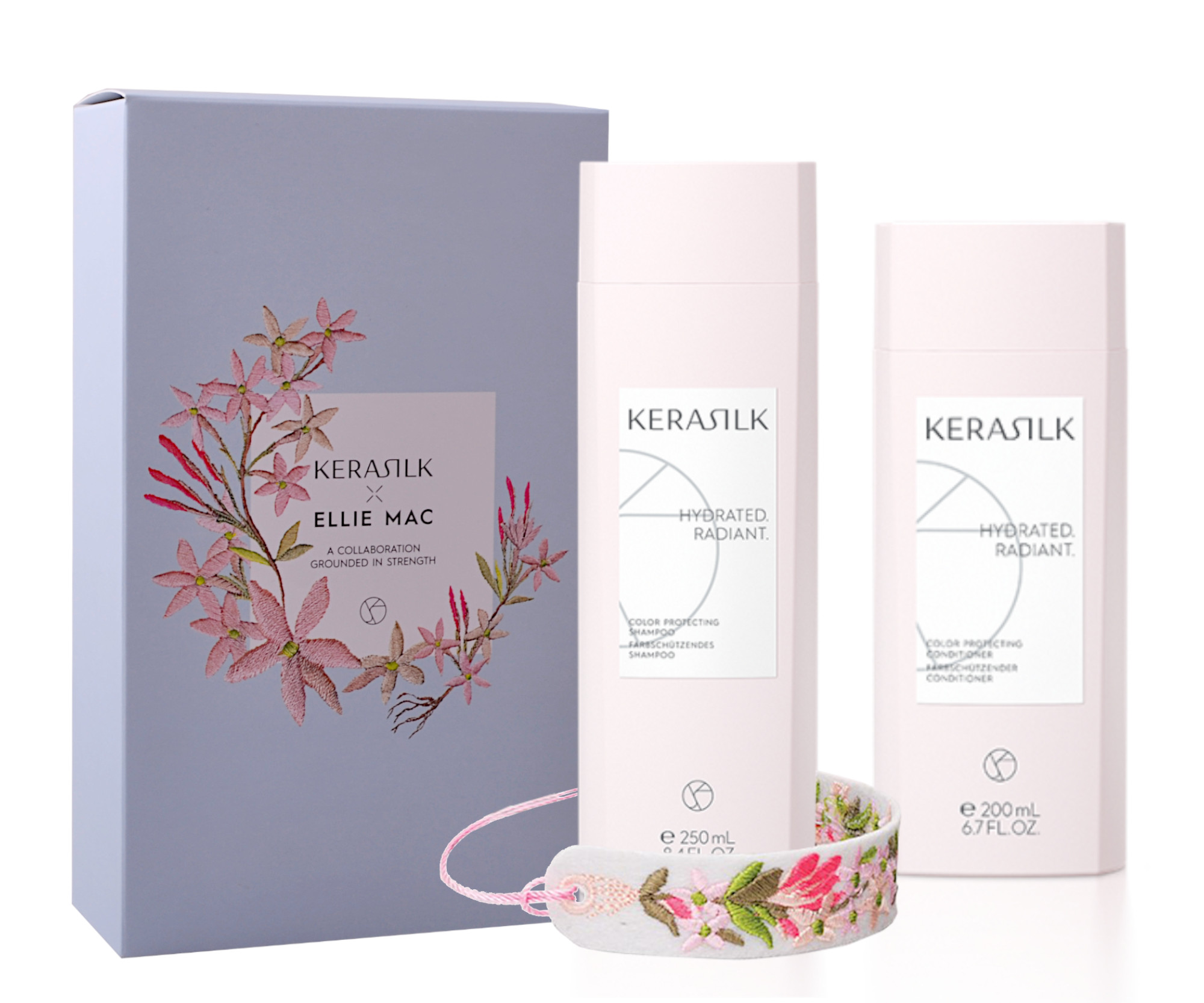 E-shop Darčeková sada na hydratáciu farbených vlasov Kerasilk Color Protecting + náramok zadarmo + darček zadarmo
