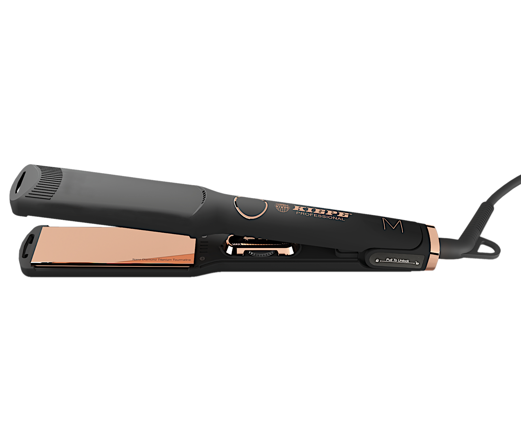 E-shop Žehlička na vlasy Kiepe Pure Rose Gold M 8265 - čierna + darček zadarmo
