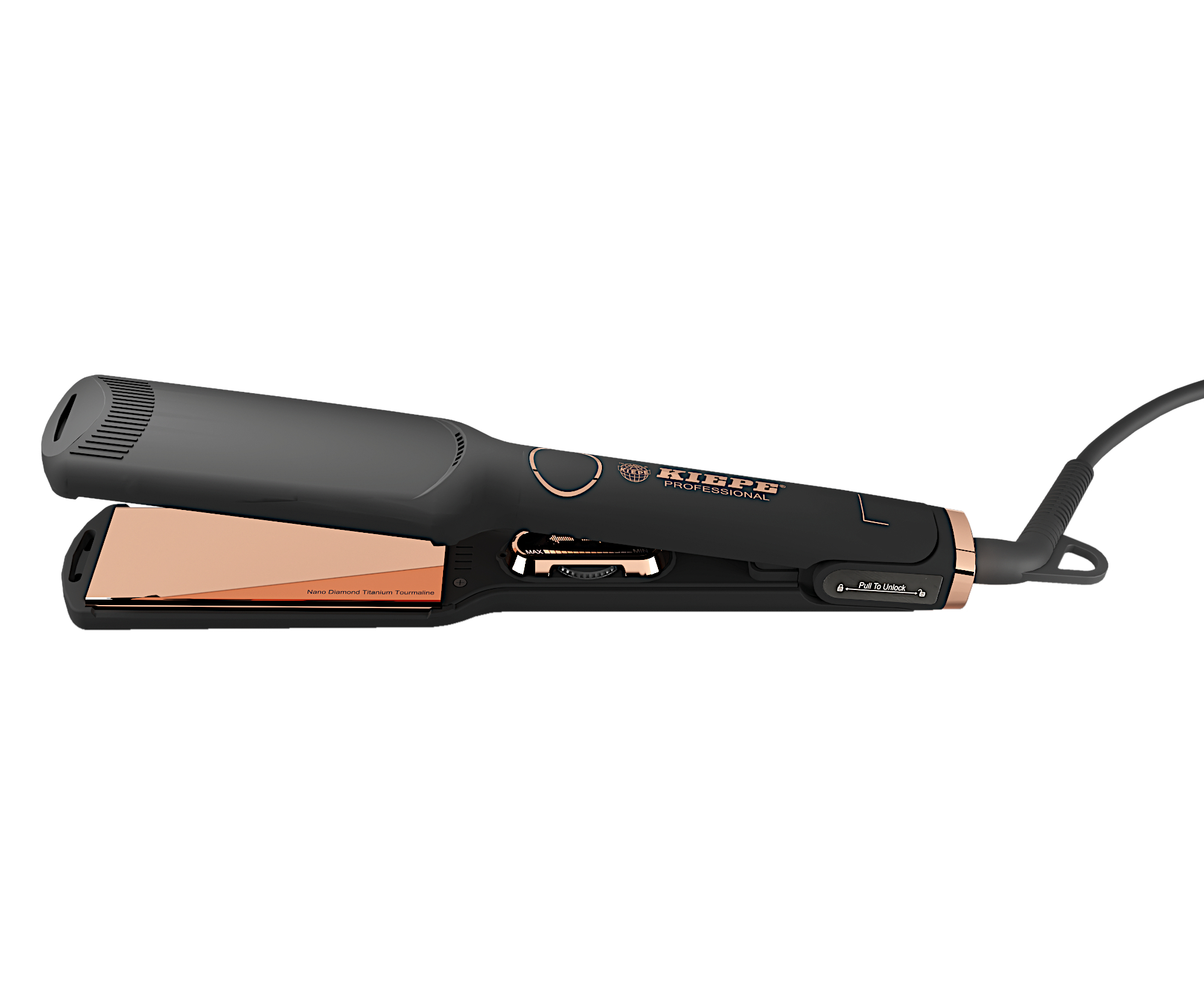 E-shop Žehlička na vlasy Kiepe Pure Rose Gold L 8266 - čierna + darček zadarmo