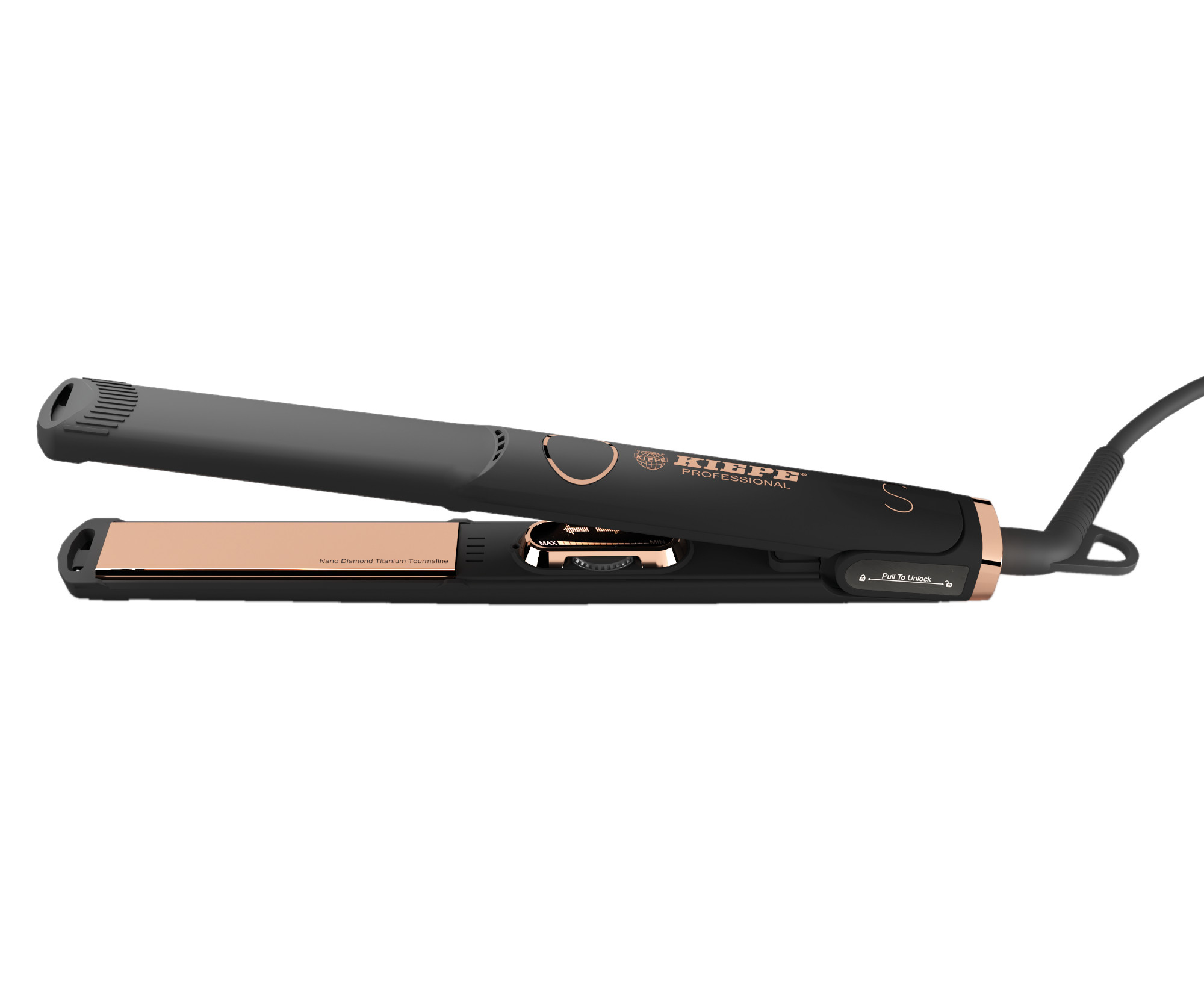 E-shop Žehlička na vlasy Kiepe Pure Rose Gold S 8264 - čierna + darček zadarmo