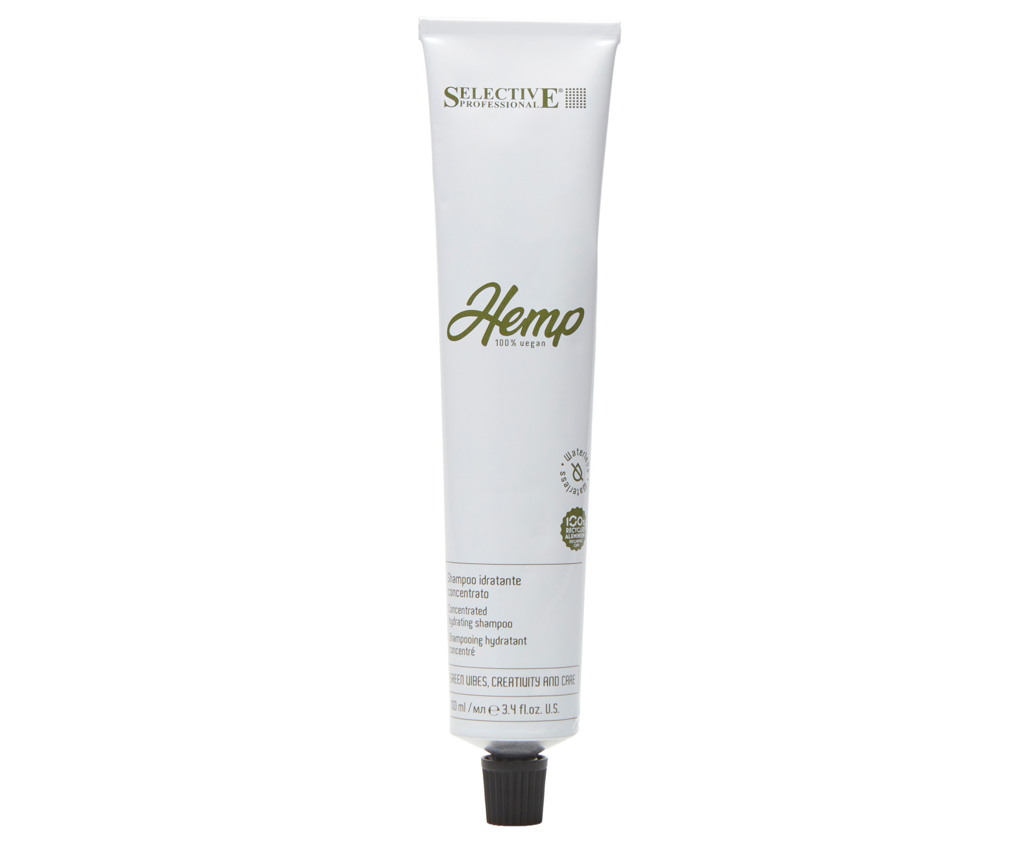 E-shop Koncentrovaný hydratačný šampón Selective Professional Hemp Waterless Concentrated Hydrating Shampoo - 100 ml + darček zadarmo
