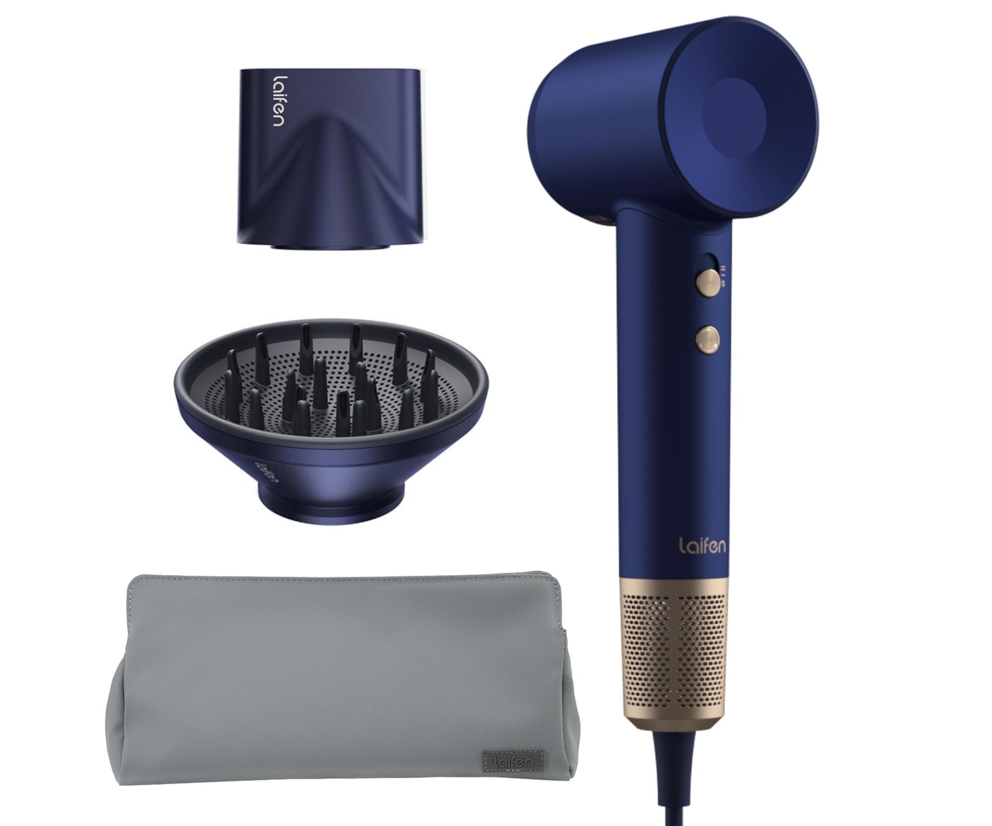 E-shop Profesionálny fén na vlasy Laifen Swift Premium Golden Blue - 1600 W, modro-zlatý + darček zadarmo