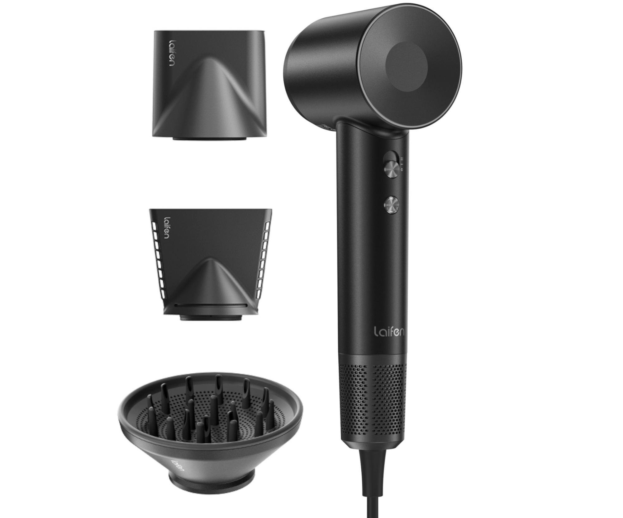E-shop Profesionálny fén na vlasy Laifen Swift Special Matte Black - 1600 W, matný čierny + darček zadarmo