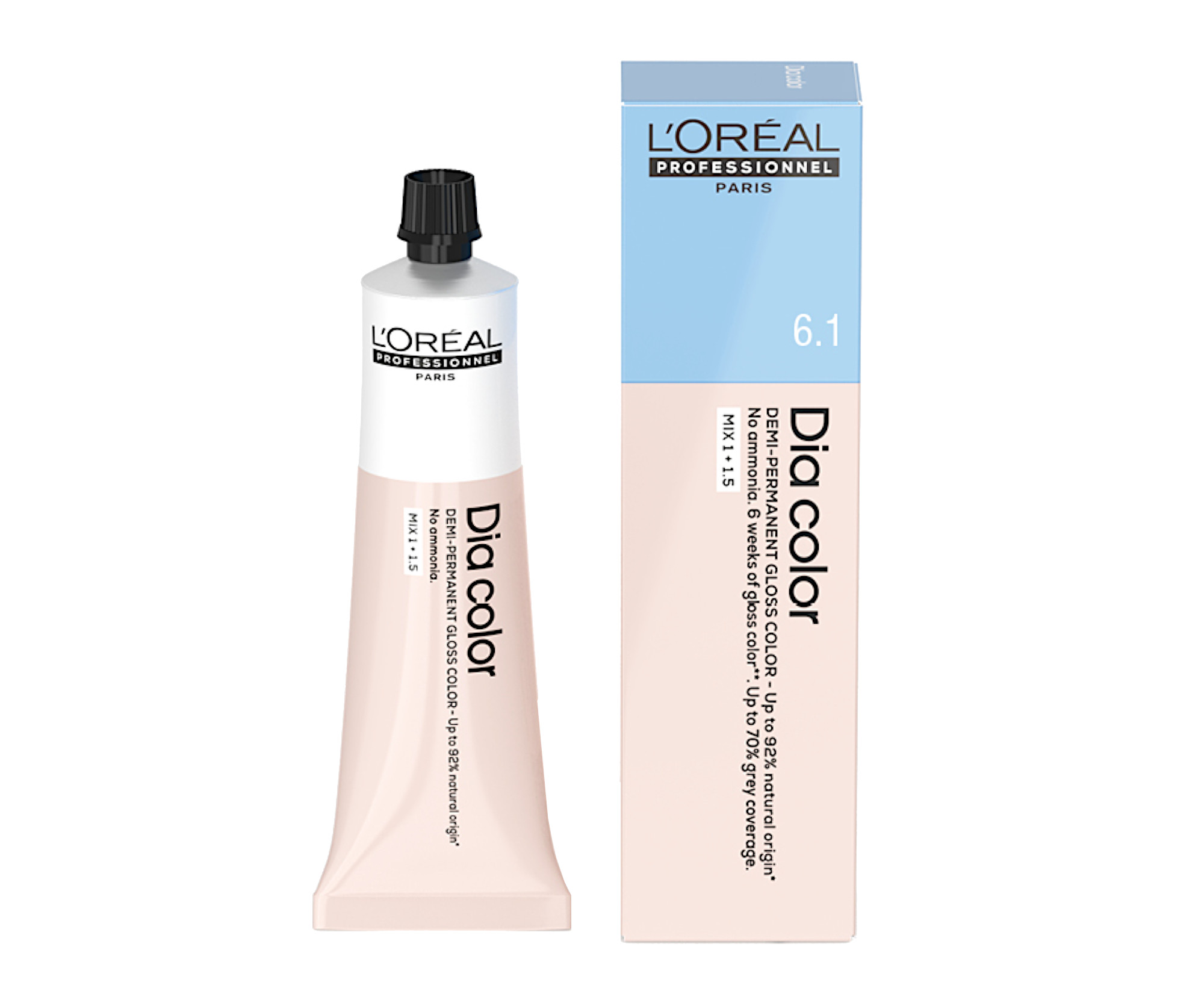 E-shop Preliv na vlasy Loréal Professionnel Dia color 60 ml - 6.1 tmavá blond popolavá - L’Oréal Professionnel + darček zadarmo