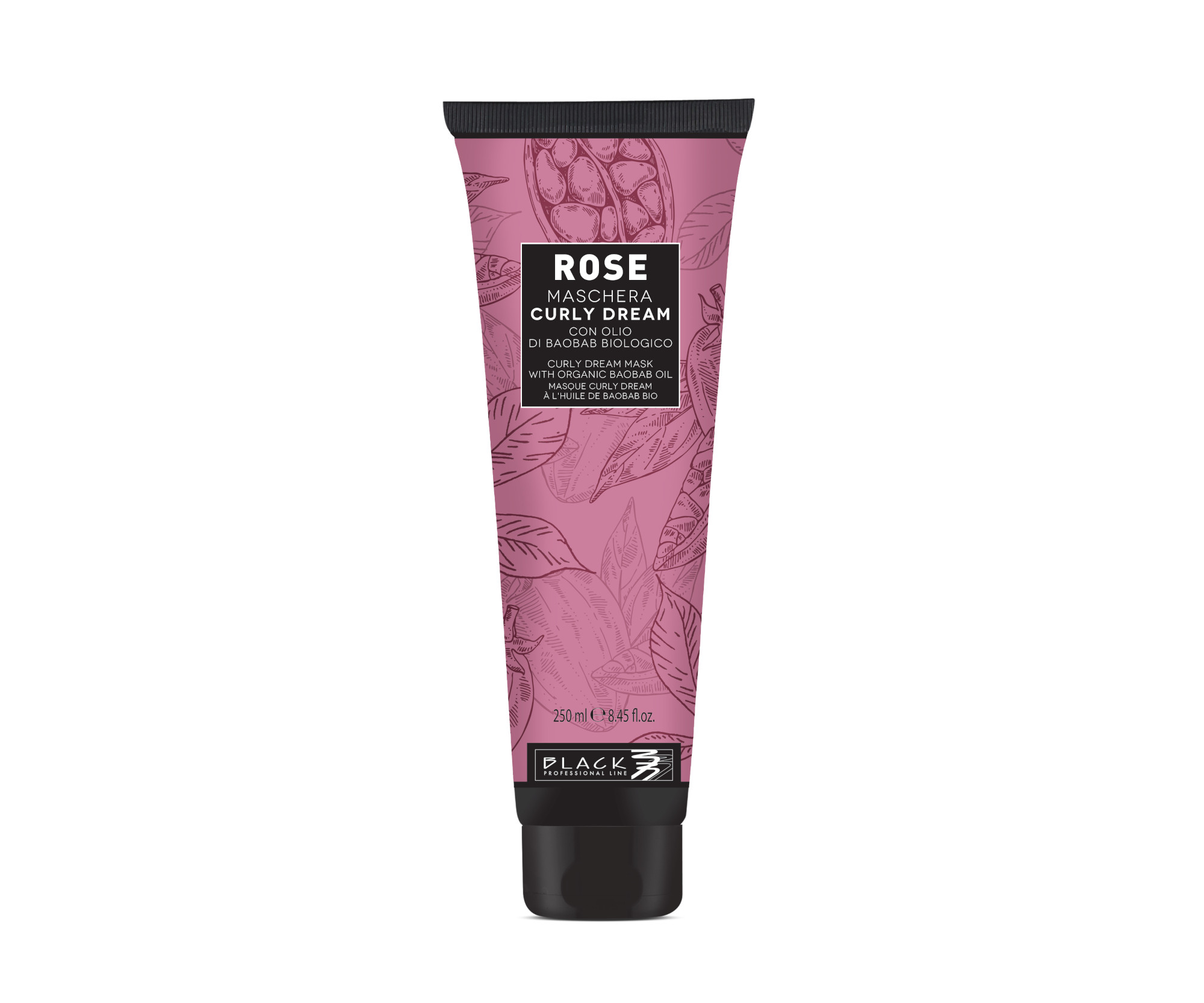 E-shop Maska pre vlnité a kučeravé vlasy Black Rose Curly Dream Mask - 250 ml (102027) + darček zadarmo