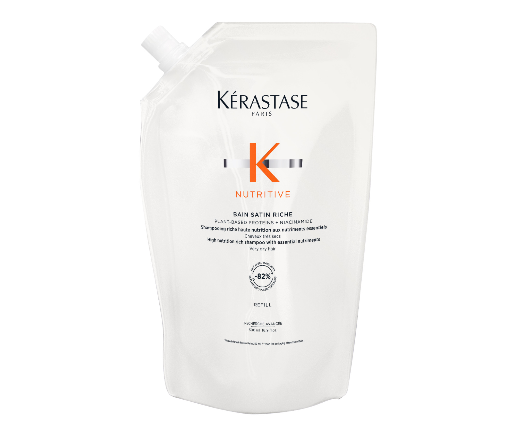 Intenzívne vyživujúci šampón pre veľmi suché vlasy Kérastase Nutritive Bain Satin Riche - 500 ml, náhradná náplň + darček zadarmo