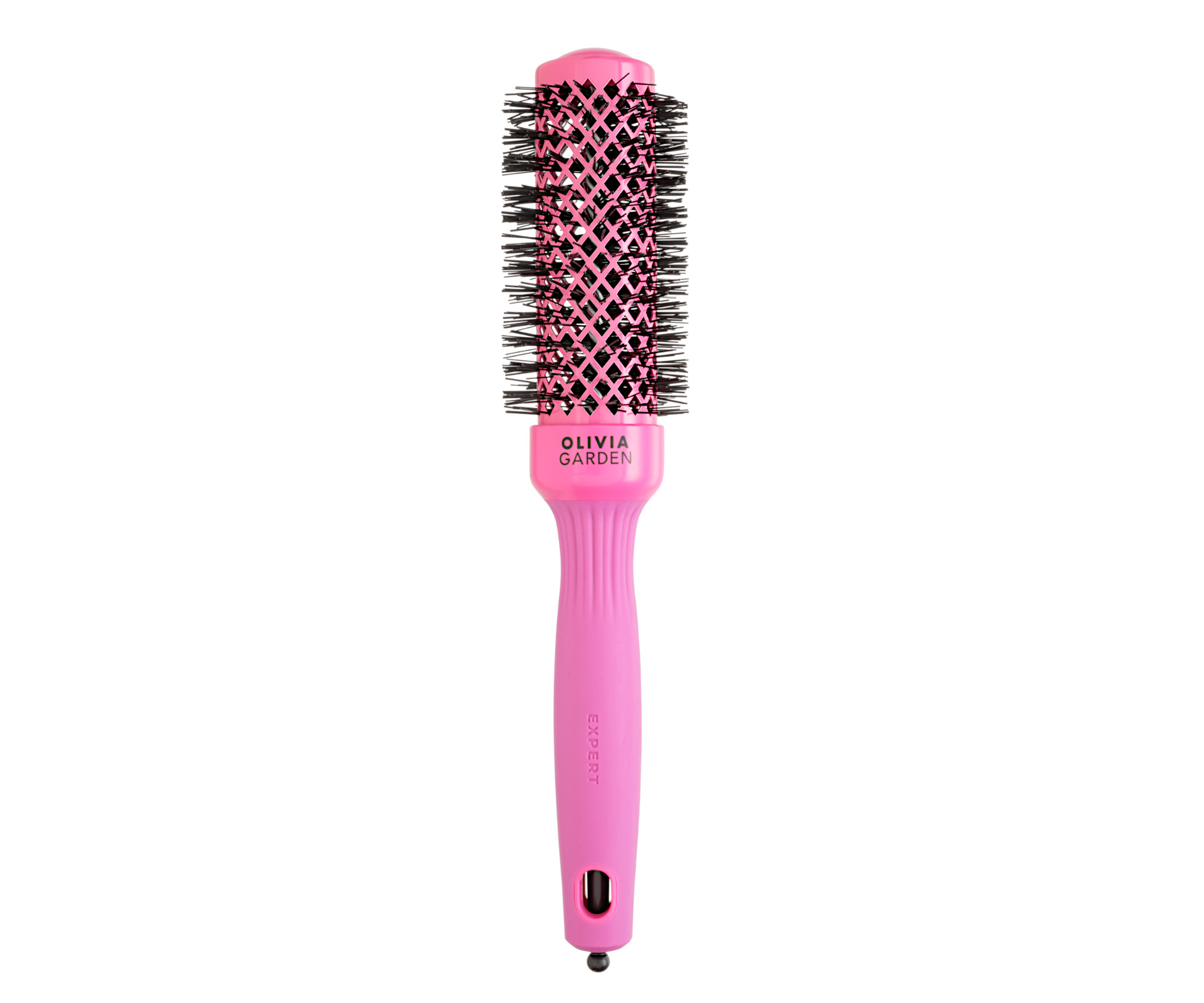 E-shop Okrúhla fúkacia kefa na vlasy Olivia Garden Expert Blowout Shine Pink - 35 mm (ID2020) + darček zadarmo