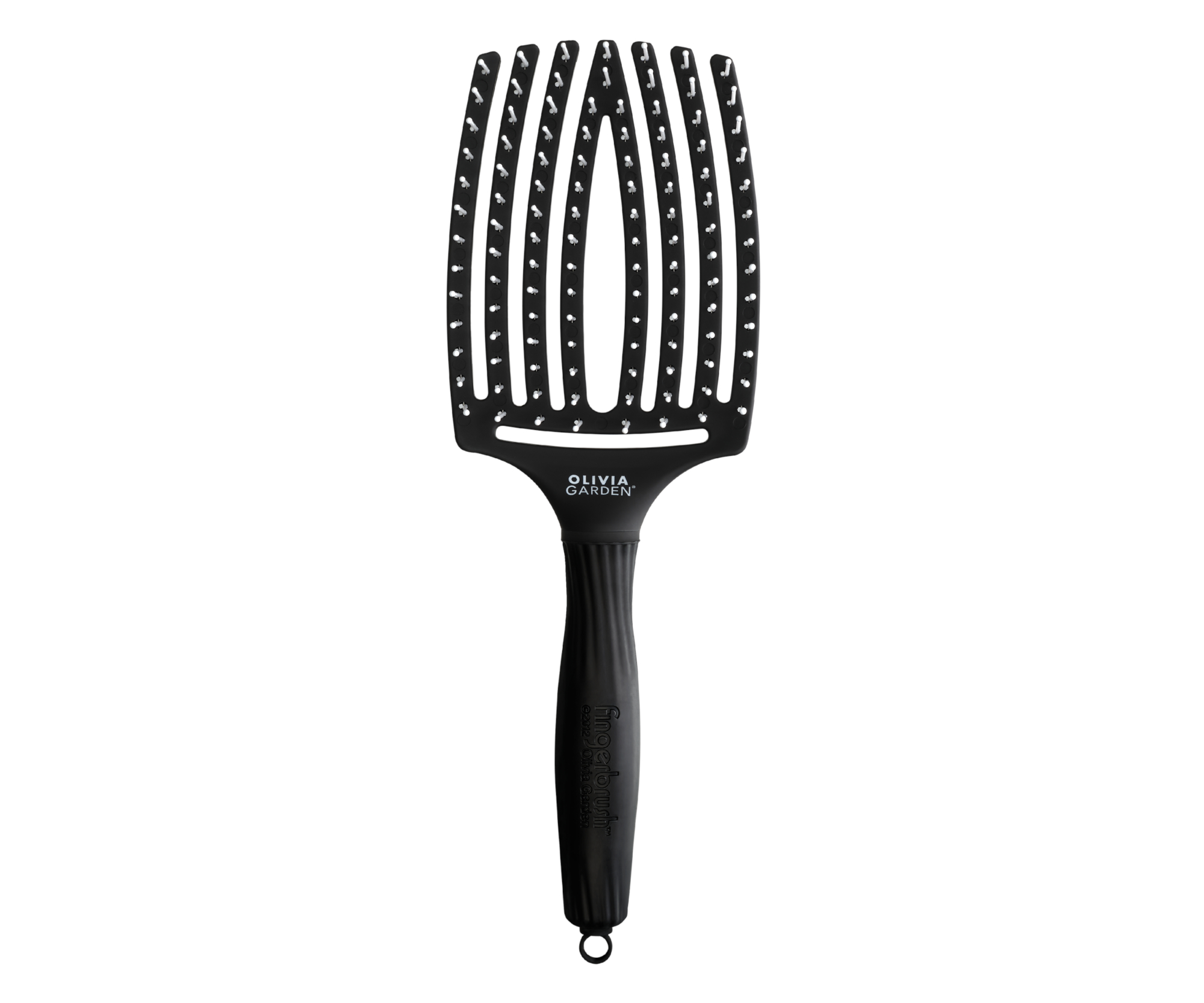 E-shop Kefa Olivia Garden Fingerbrush Ionic Large - čierna (FB1PC-L) + darček zadarmo