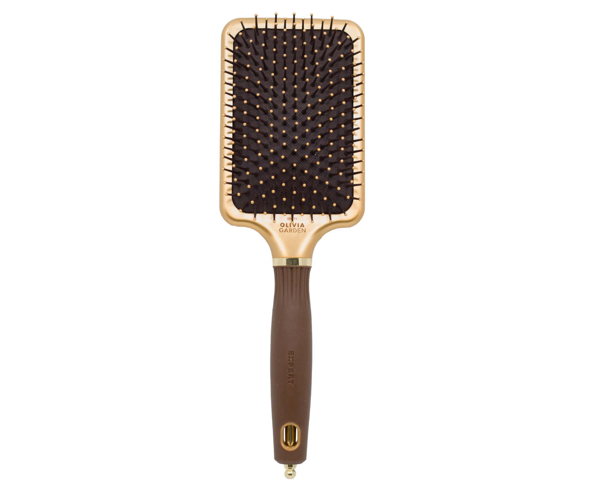 E-shop Kefa na vlasy Olivia Garden Expert Care Rectangular Paddle Brush L - zlato-hnedá (ID2074) + darček zadarmo
