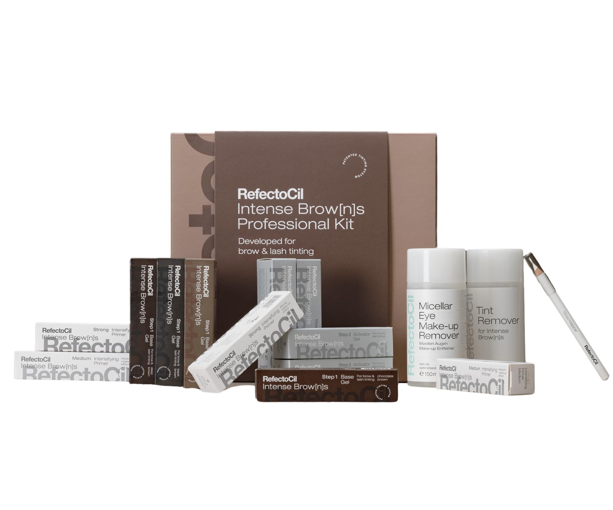 E-shop Štartovací set profesionálnych farieb na riasy a obočie RefectoCil Intense Browns + darček zadarmo
