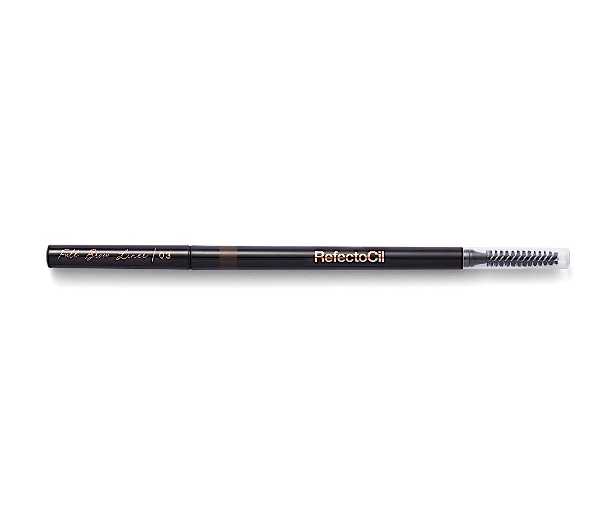 E-shop Vodeodolná ceruzka na obočie s kefkou RefectoCil Full Brow Liner - 03, tmavo hnedá (2454) + darček zadarmo