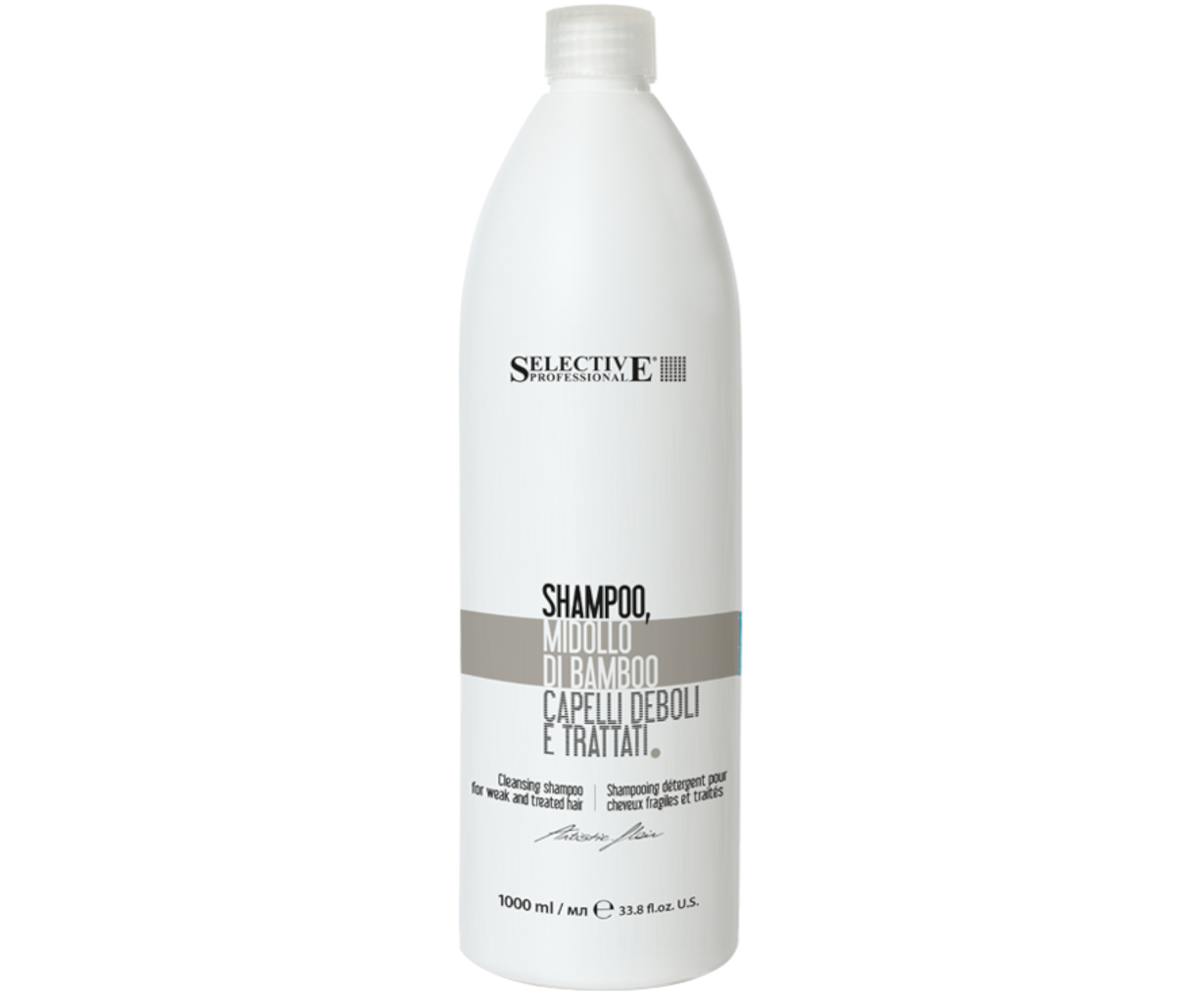 E-shop Šampón pre suché a lámavé vlasy Selective Professional Artistic Flair Shampoo Midollo Di Bamboo - 1000 ml + darček zadarmo