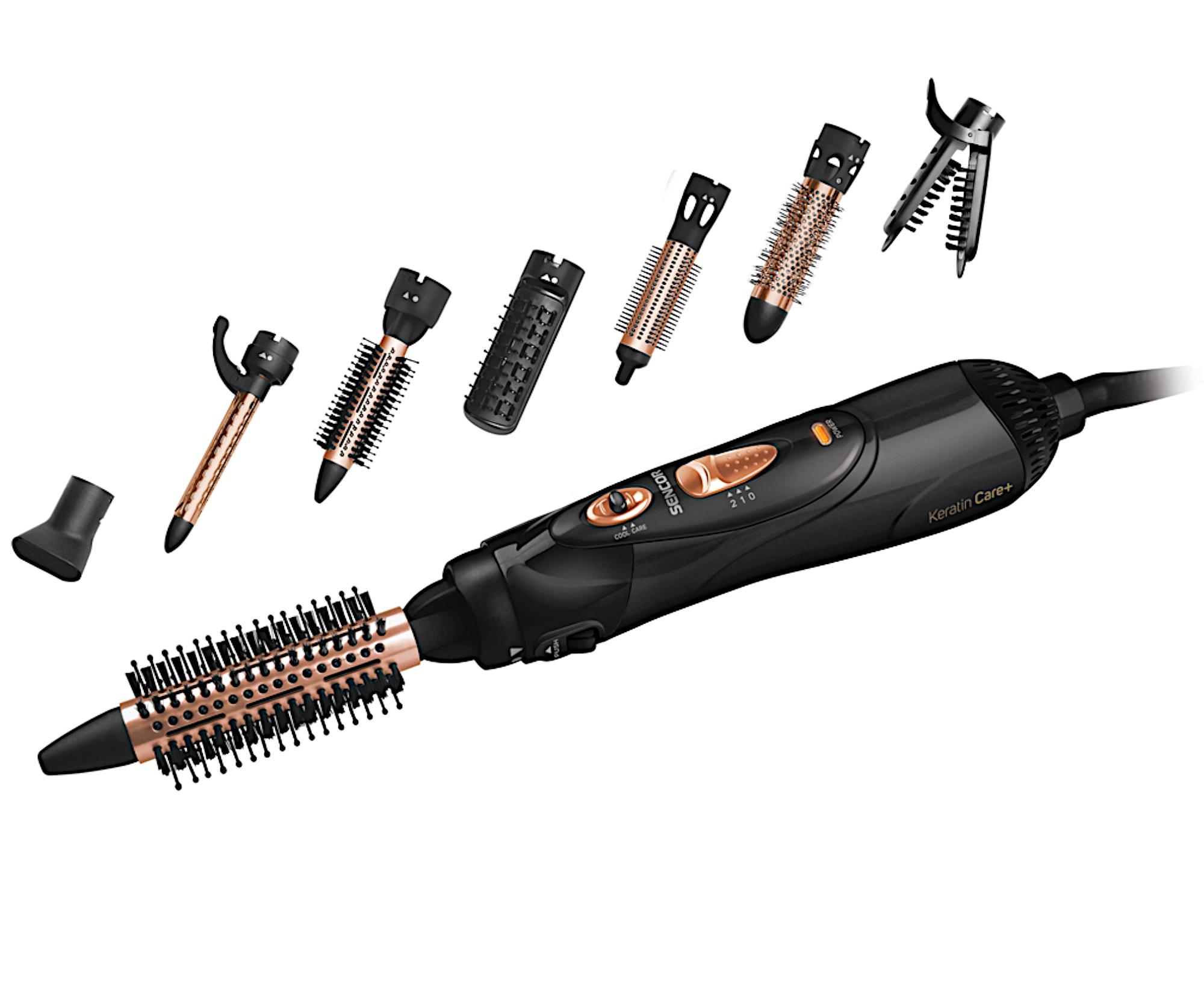 E-shop Teplovzdušná kefa na vlasy Sencor SHS 8550BK - 1000 W, čierna + darček zadarmo