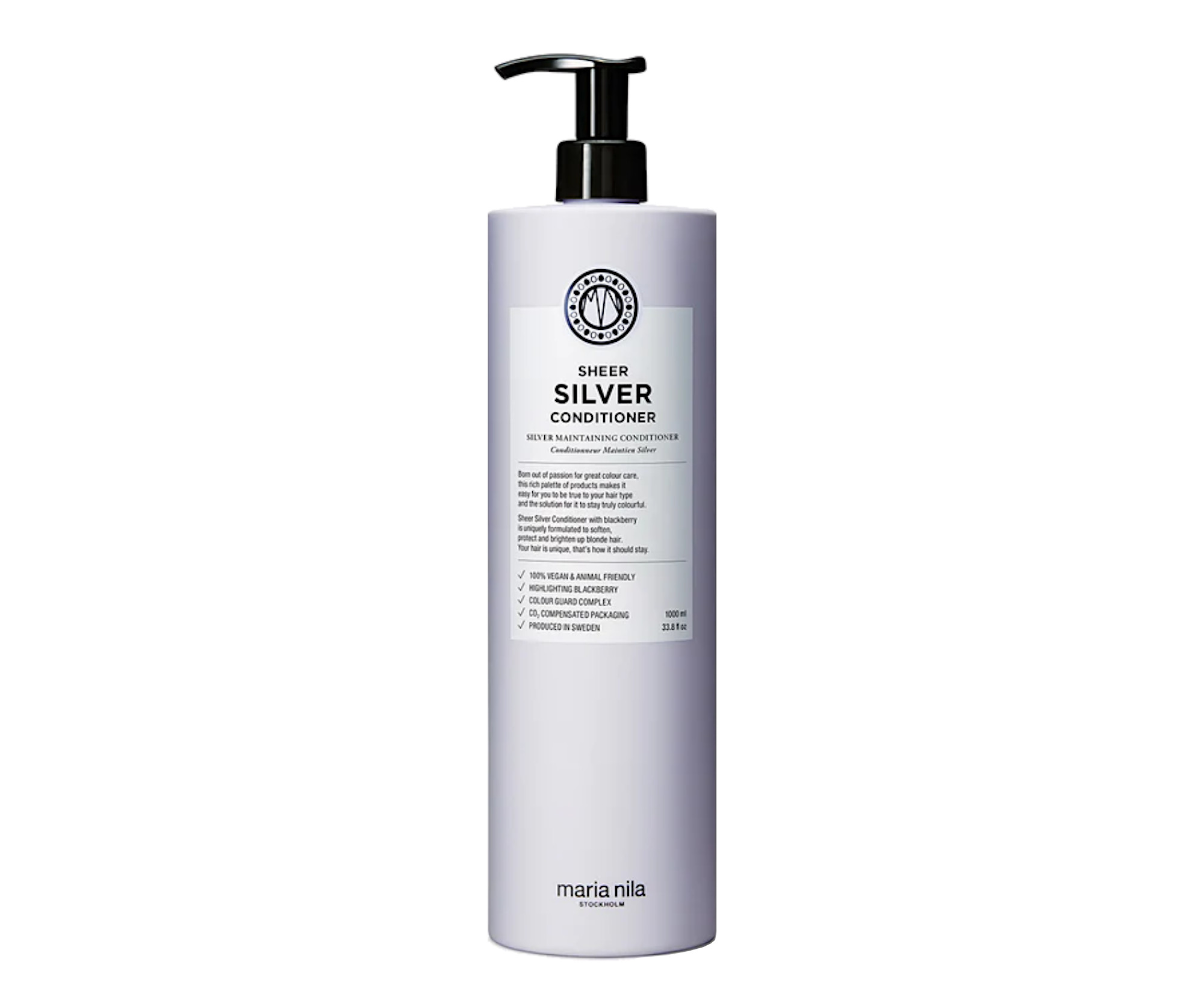 E-shop Kondicionér pre neutralizáciu žltých tónov Maria Nila Sheer Silver Conditioner - 1000 ml + darček zadarmo