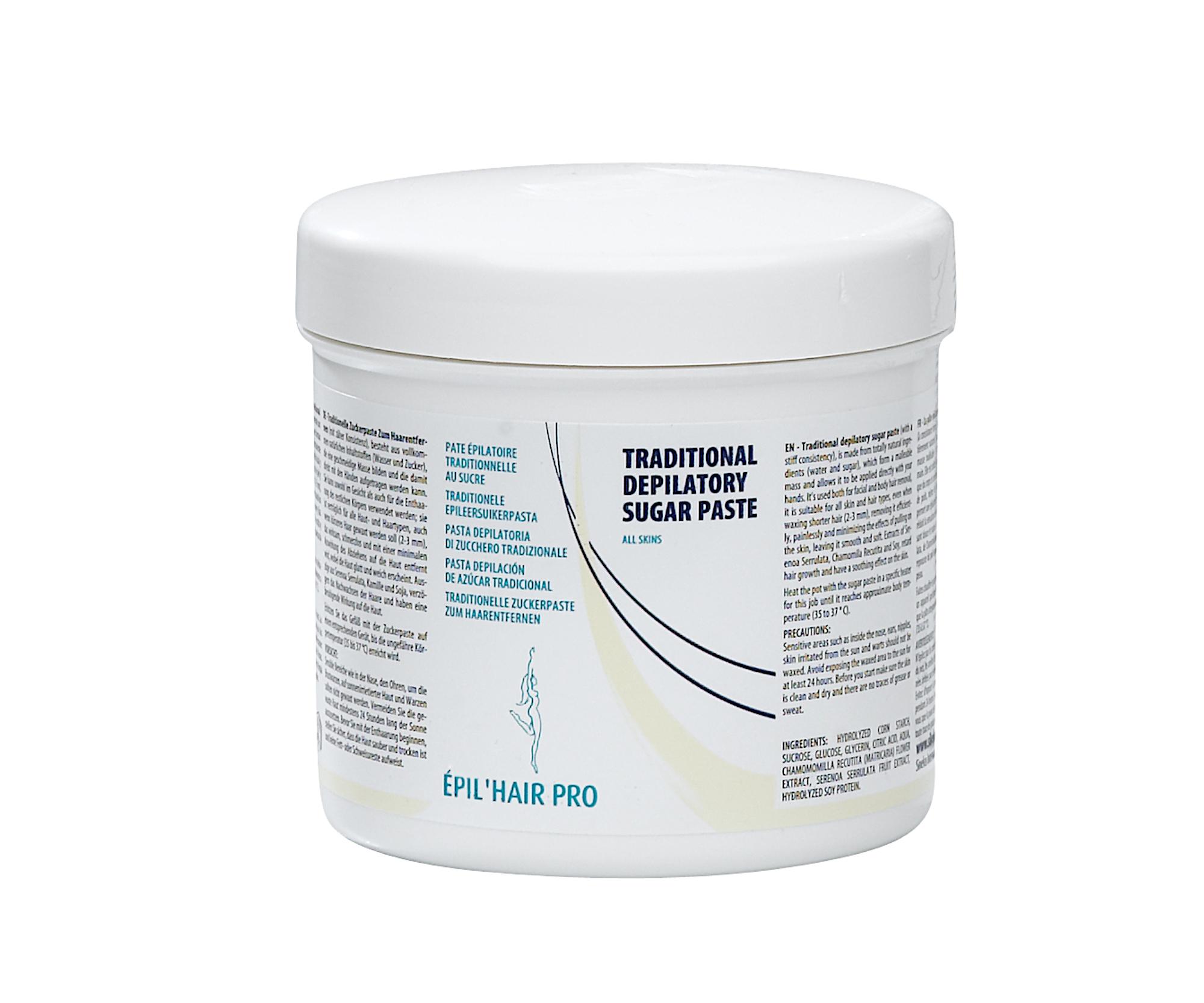 E-shop Prírodná cukrová depilačná pasta Sibel Traditional Depilatory Sugar Paste - 500 ml (7430007) + darček zadarmo