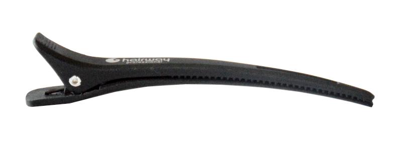 E-shop Karbonové klipsy do vlasov Hairway - 12 cm, čierne - 6 ks (42031) + darček zadarmo