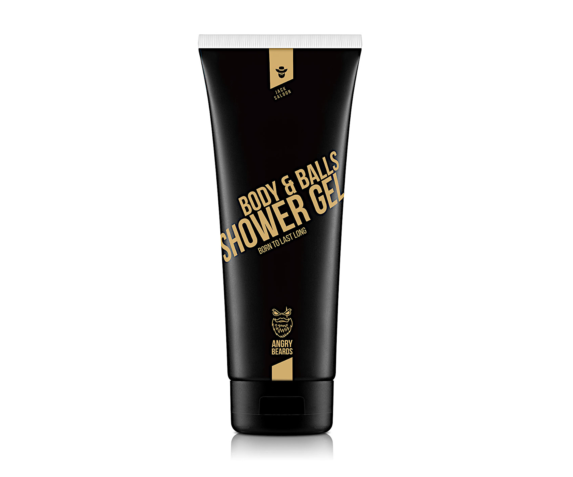 E-shop Pánsky sprchový gél Angry Beards Body a Balls Shower Gel Jack Saloon - 230 ml (BD-GEL-SHOWER-SALOON-230) + darček zadarmo