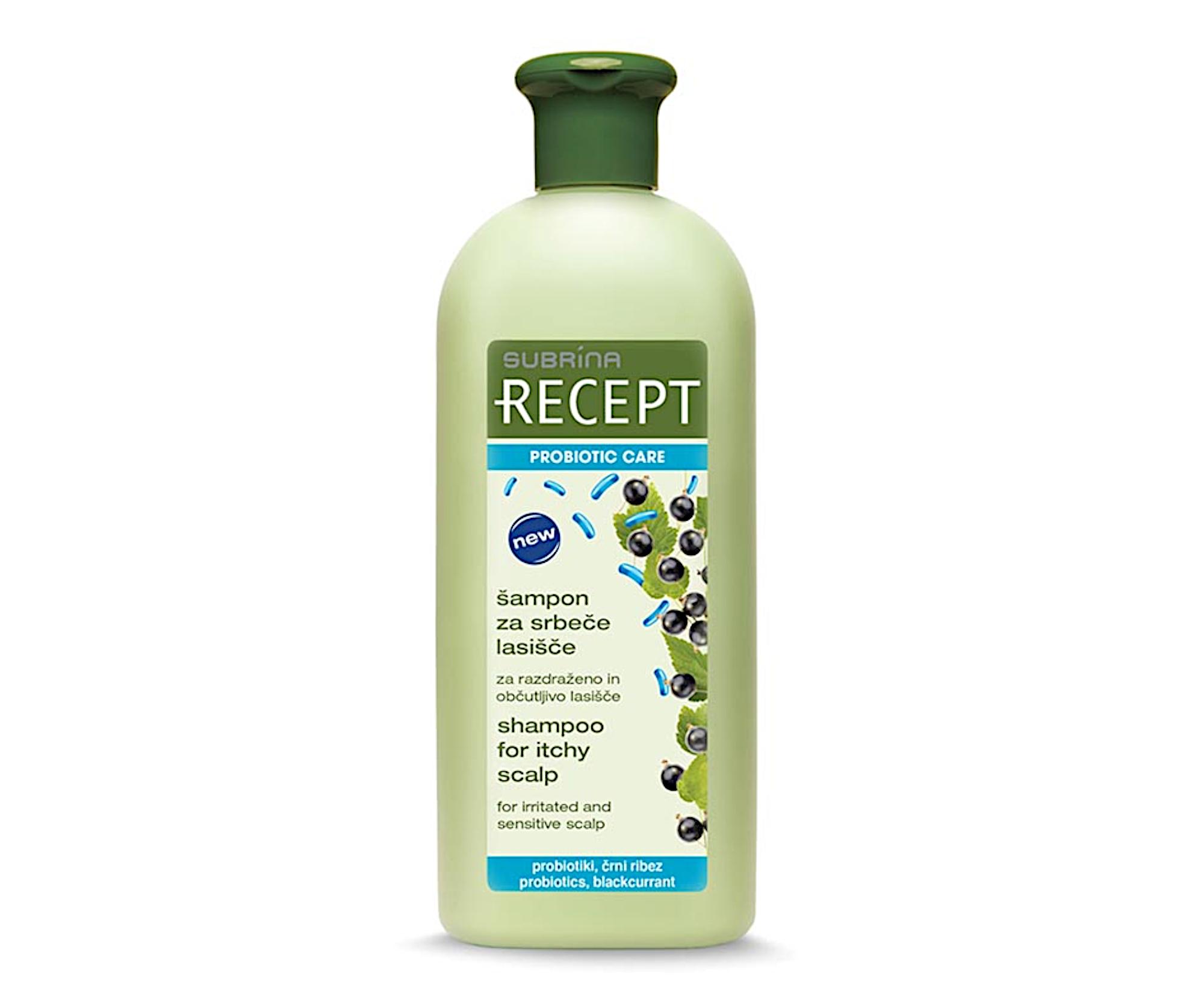 E-shop Šampón s probiotikami pre citlivú a svrbiacu pokožku hlavy Subrina Recept - 400 ml (060606) + darček zadarmo
