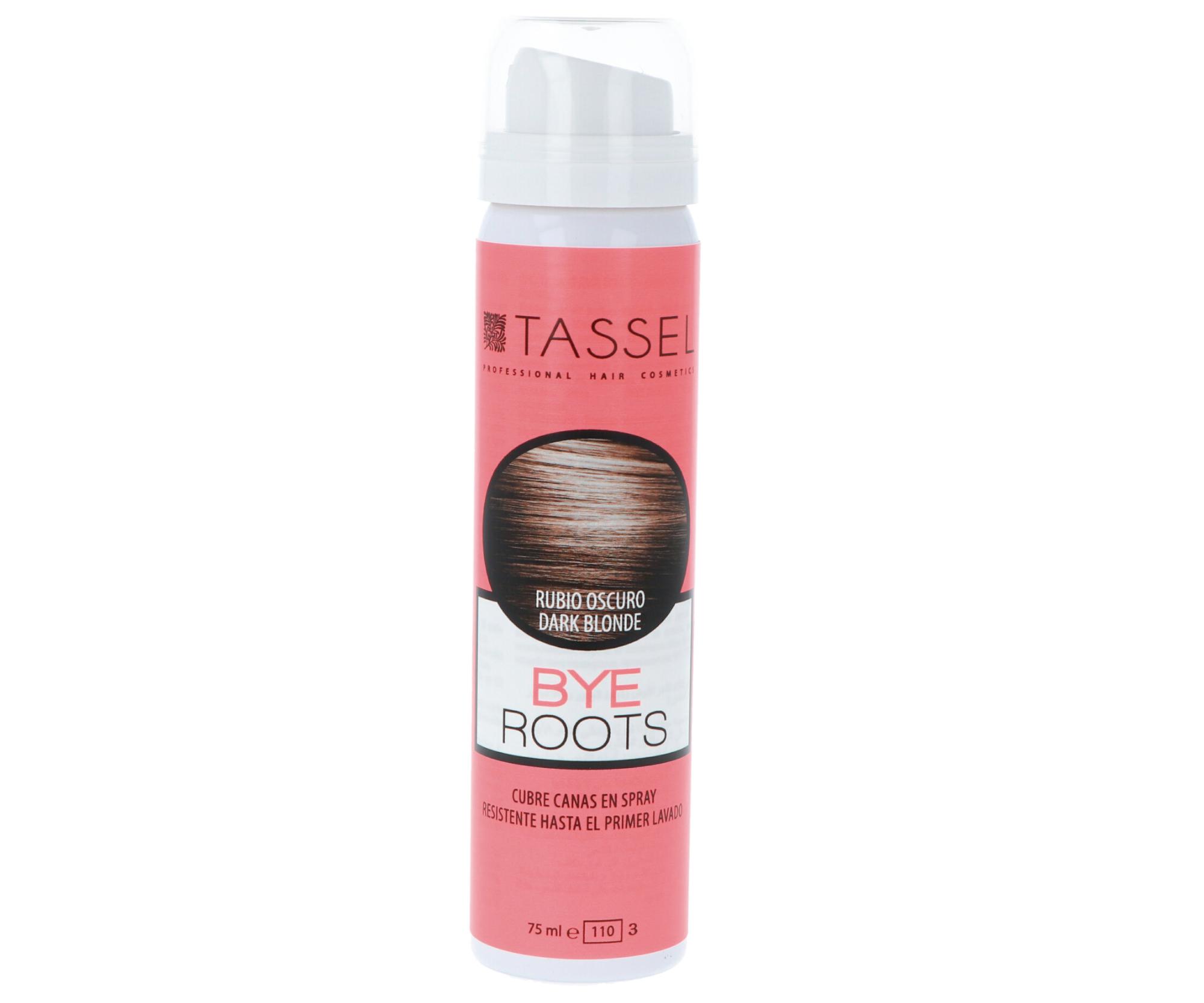 E-shop Sprej na zakrytie odrastov Tassel Cosmetics Bye Roots - 75 ml, tmavá blond (07277/66) + darček zadarmo