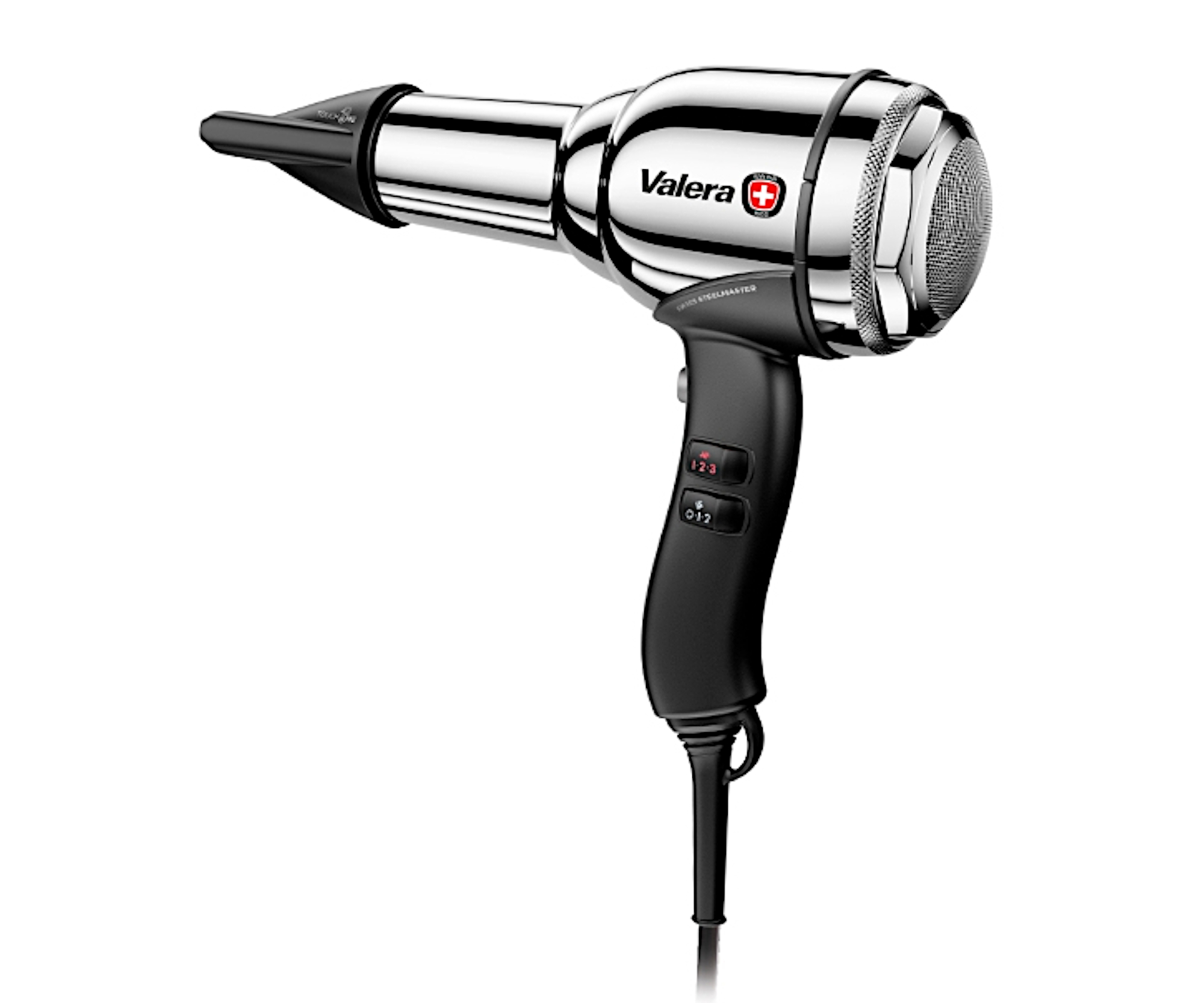 E-shop Profesionálny fén na vlasy Valera Swiss Steel Master - 2100 W, strieborny (SM588.02RCCR) + darček zadarmo