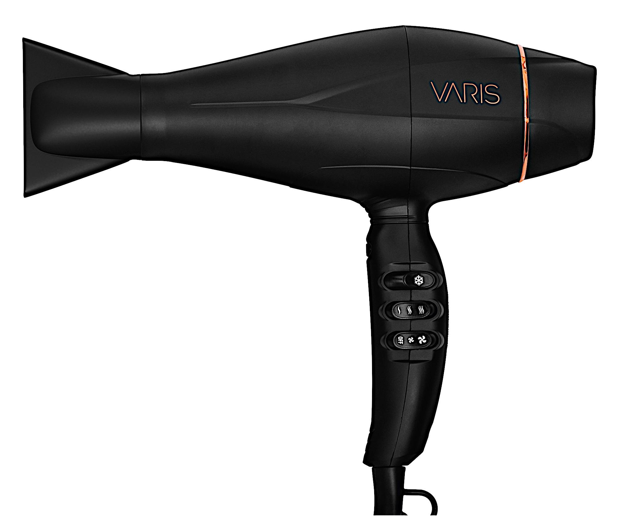 E-shop Profesionálny fén na vlasy Varis Hairdryer SB2 - 2200 W, čierny + darček zadarmo