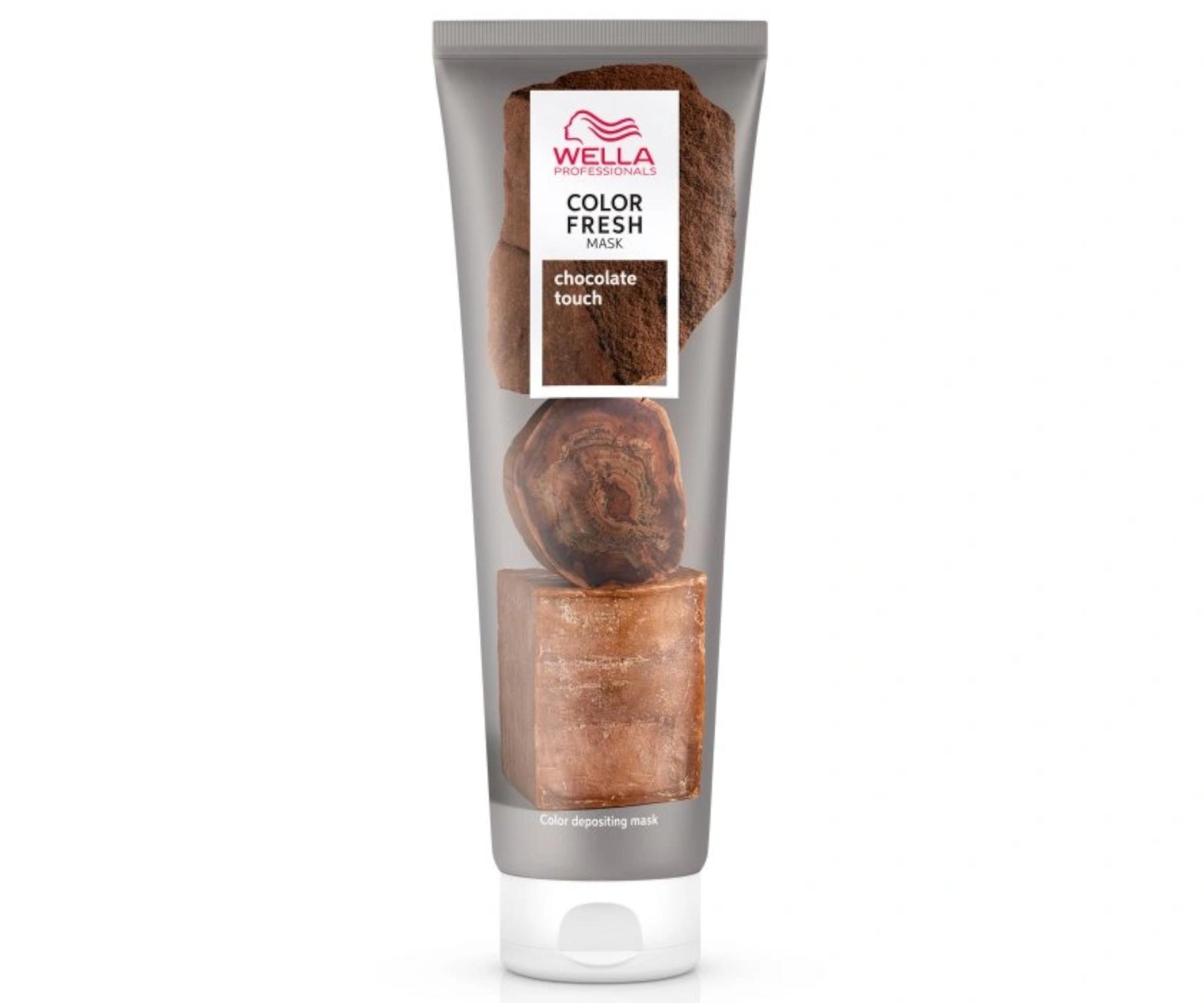 E-shop Farbiaca maska na vlasy Wella Color Fresh Mask Chocolate Touch - 150 ml, čokoládovo hnedá (99350066246) + darček zadarmo
