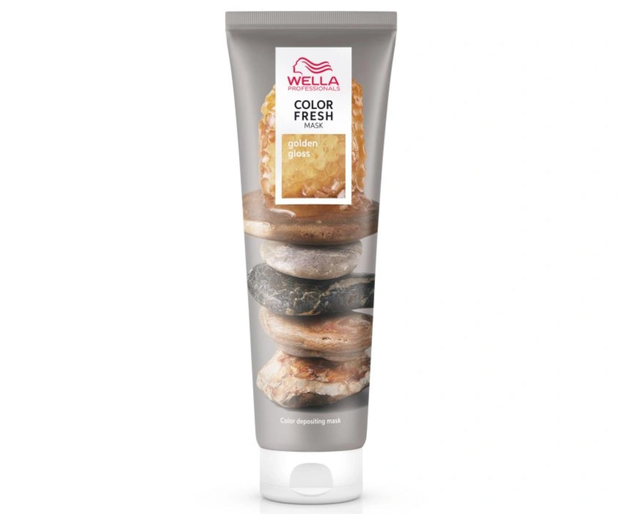 E-shop Farbiaca maska na vlasy Wella Color Fresh Mask Golden Gloss - 150 ml, zlatistá blond (99350066244) + darček zadarmo